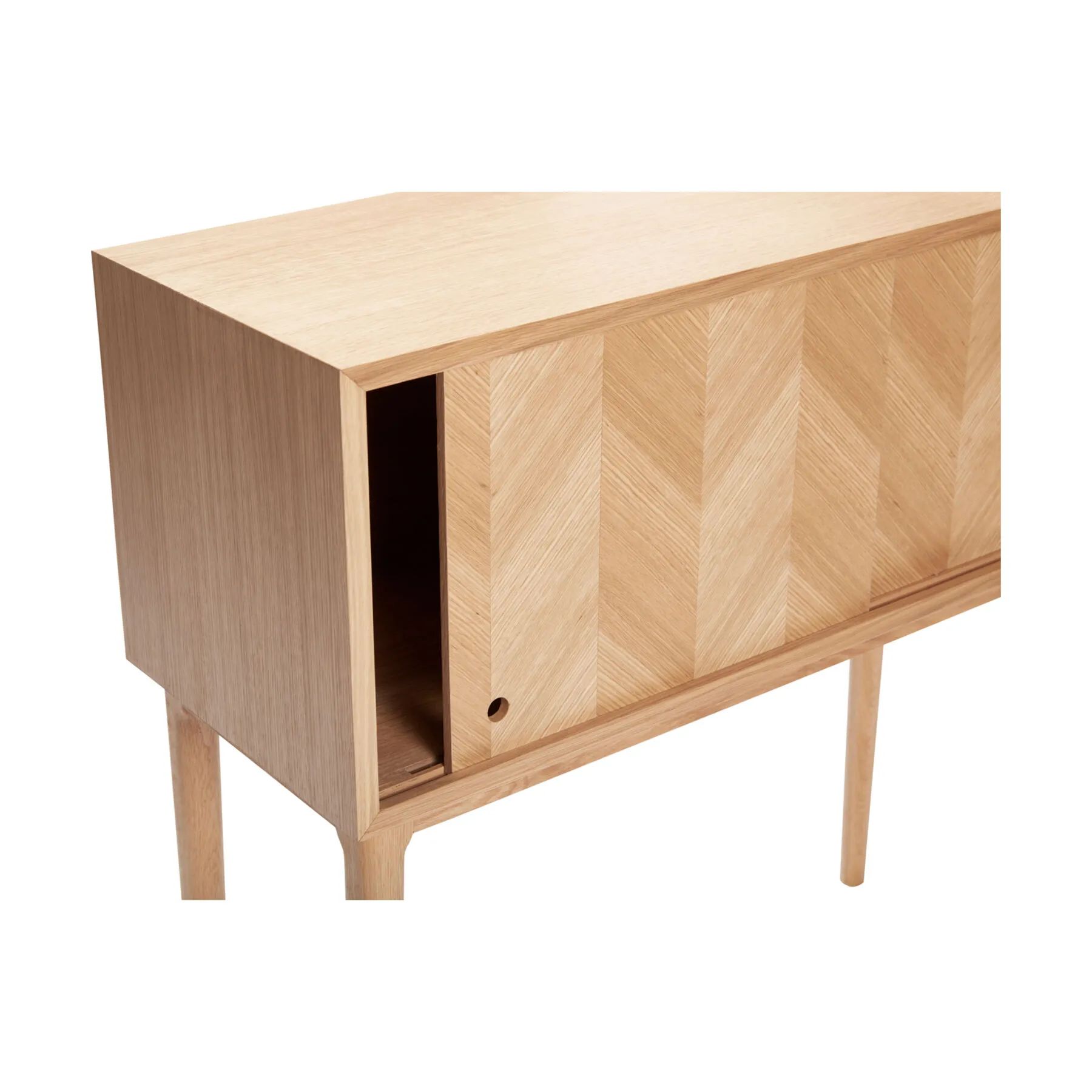 Hübsch Sideborde Herringbone Konsolbord i 90 cm, 3