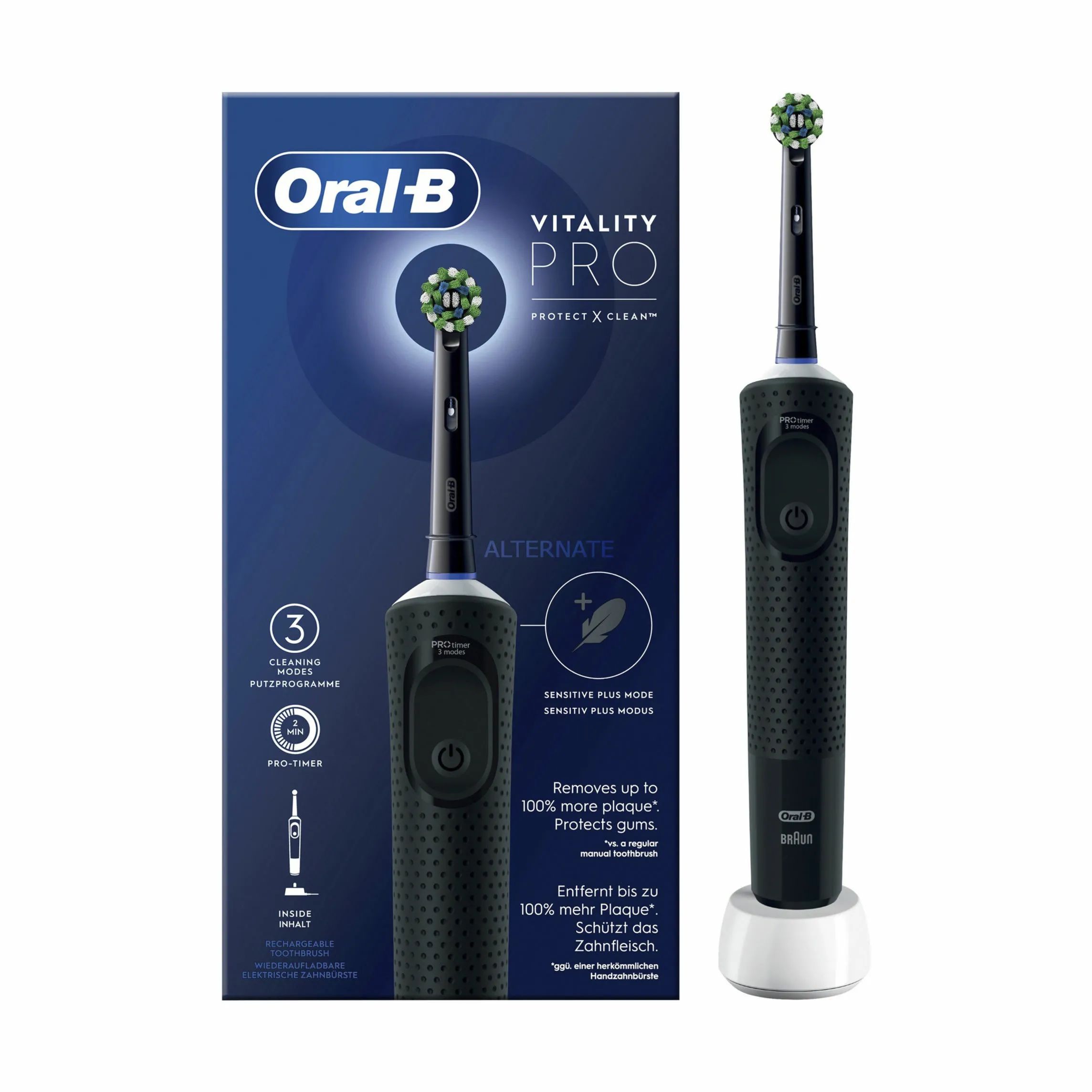 Oral-B Eltandbørster Vitality Pro Elektrisk Tandbørste i Sort, 1