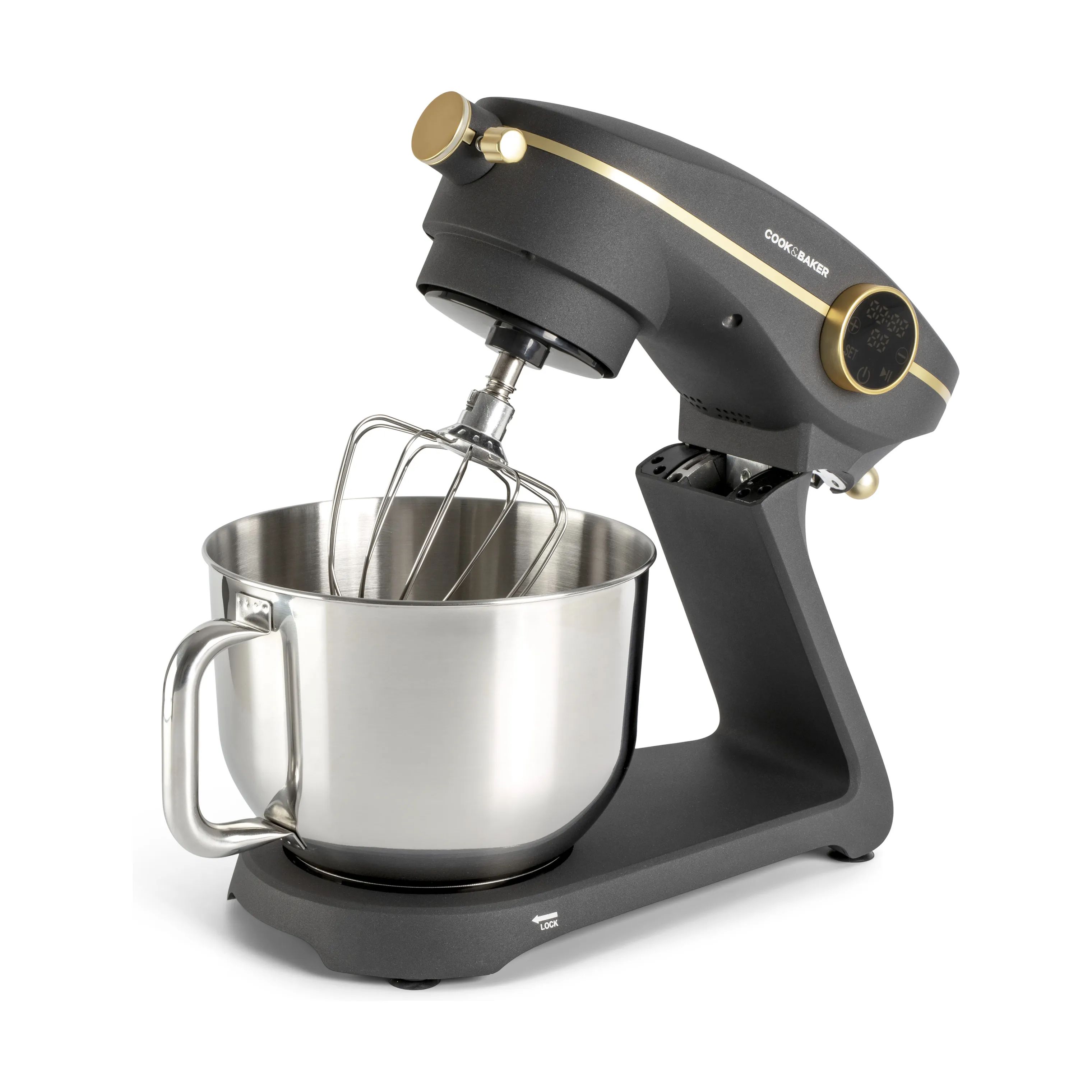 Cook & Baker Røremaskiner Røremaskine i sort/guld, 4