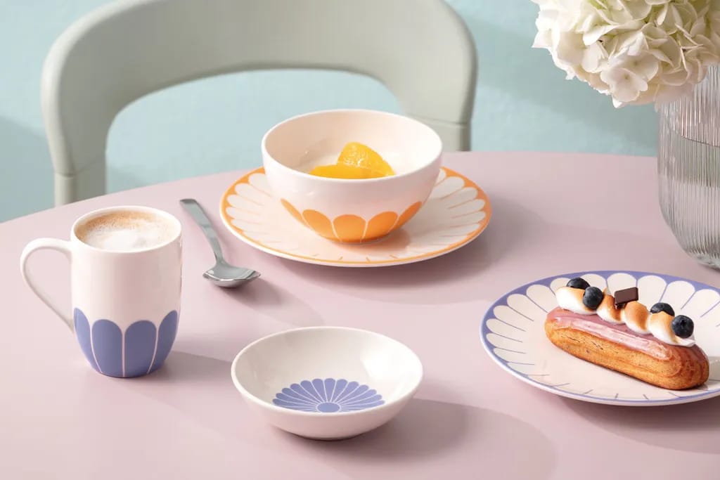 Villeroy & Boch Krus og kopper med hank Fleur Bleu Krus i Hvid/blå, 2
