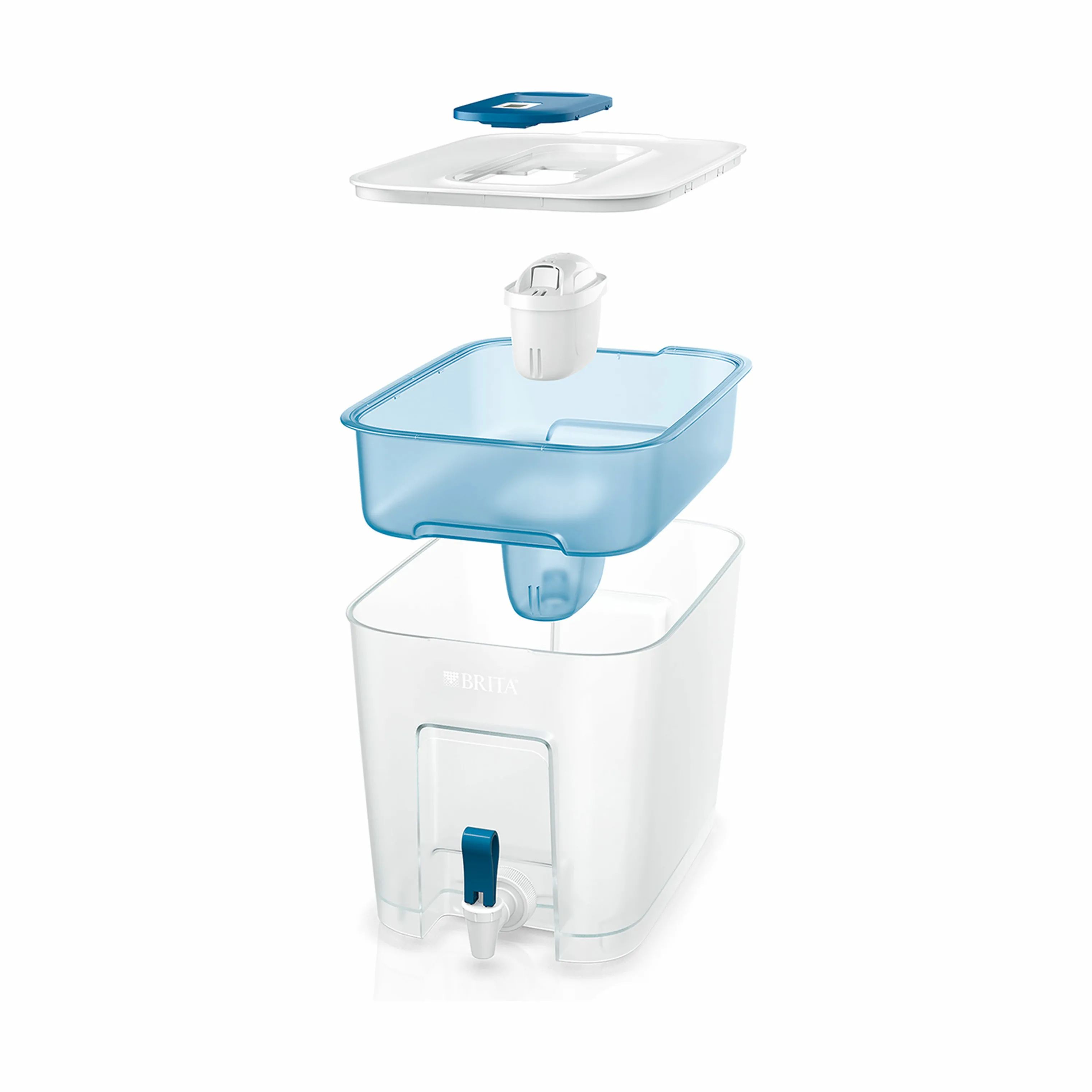 Brita Øvrigt køkkengrej Flow Vandfilterbeholder i Plast/blå, 4