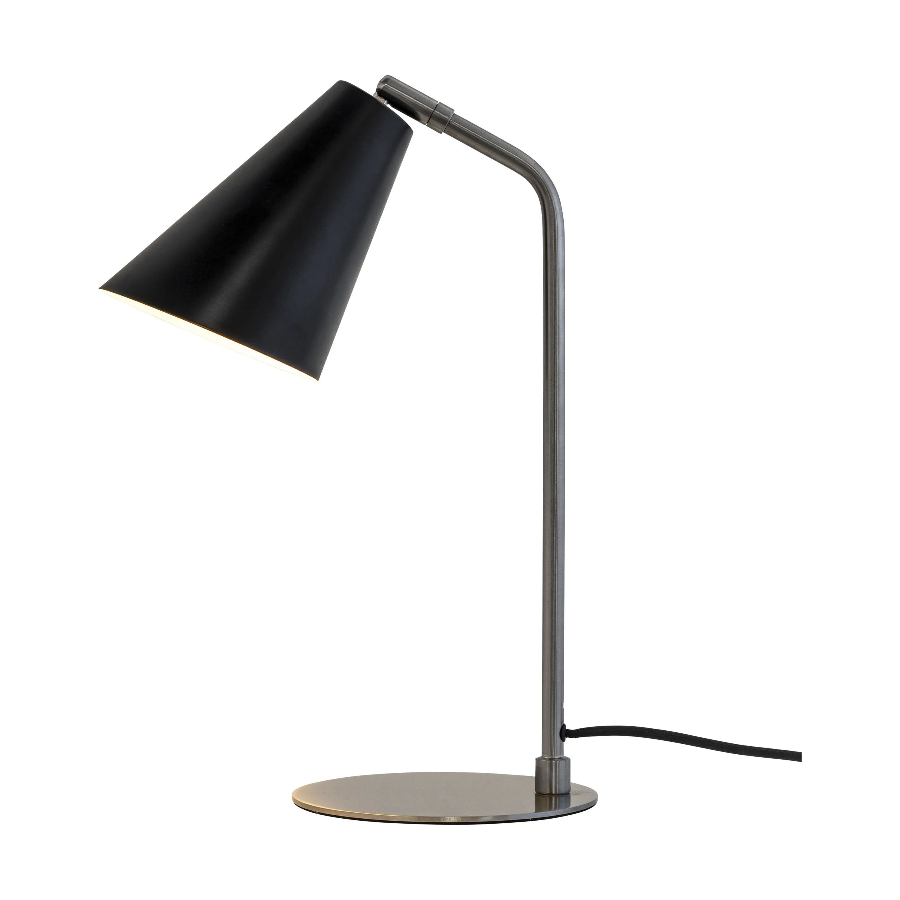 Dyberg Larsen Bordlamper Oswald Bordlampe i Sort/Børstet stål, 2