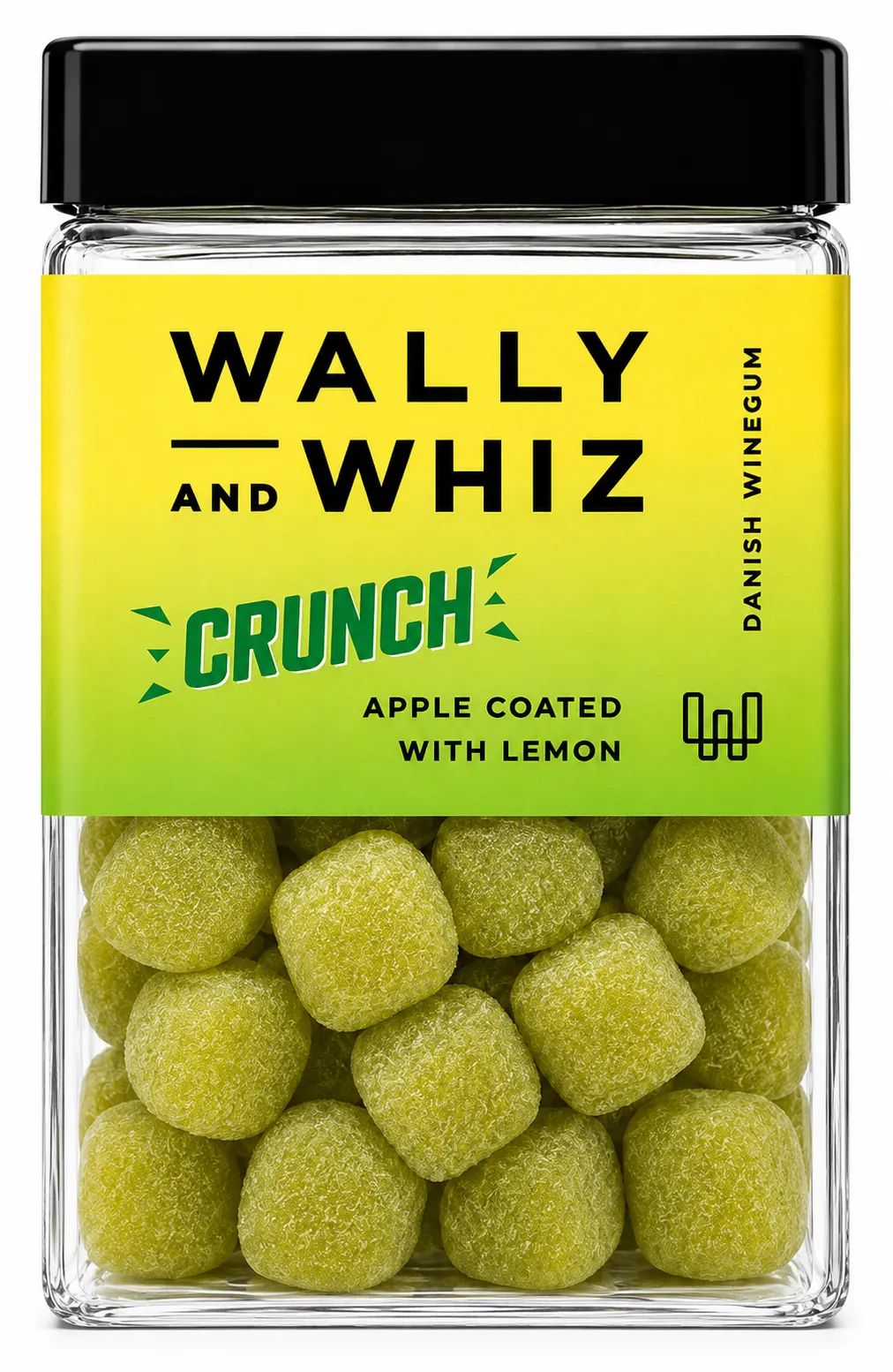 Wally and Whiz Søde sager Crunch Vingummi - Æble med citron i Grøn, 1