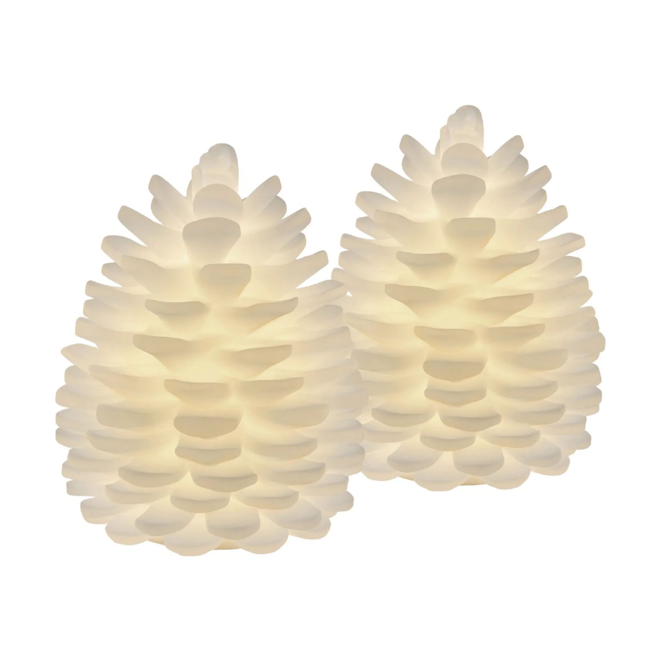 Deluxe Homeart LED-lys LED Kogle - 2 stk. i Hvid, 1