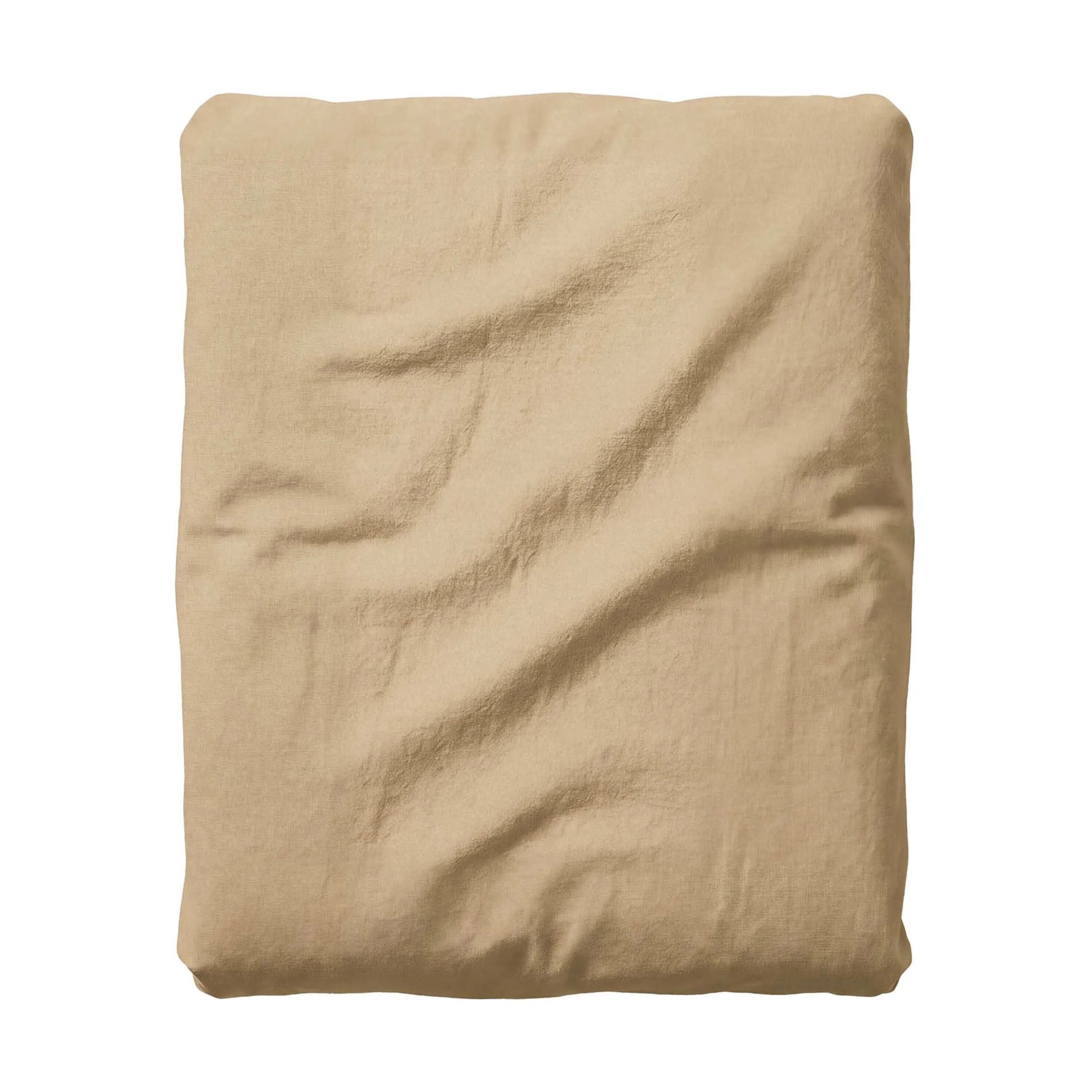 Essenza Lagner Fine Organic Jersey Boxlagen i Golden sand, B200 x L220 cm, 1