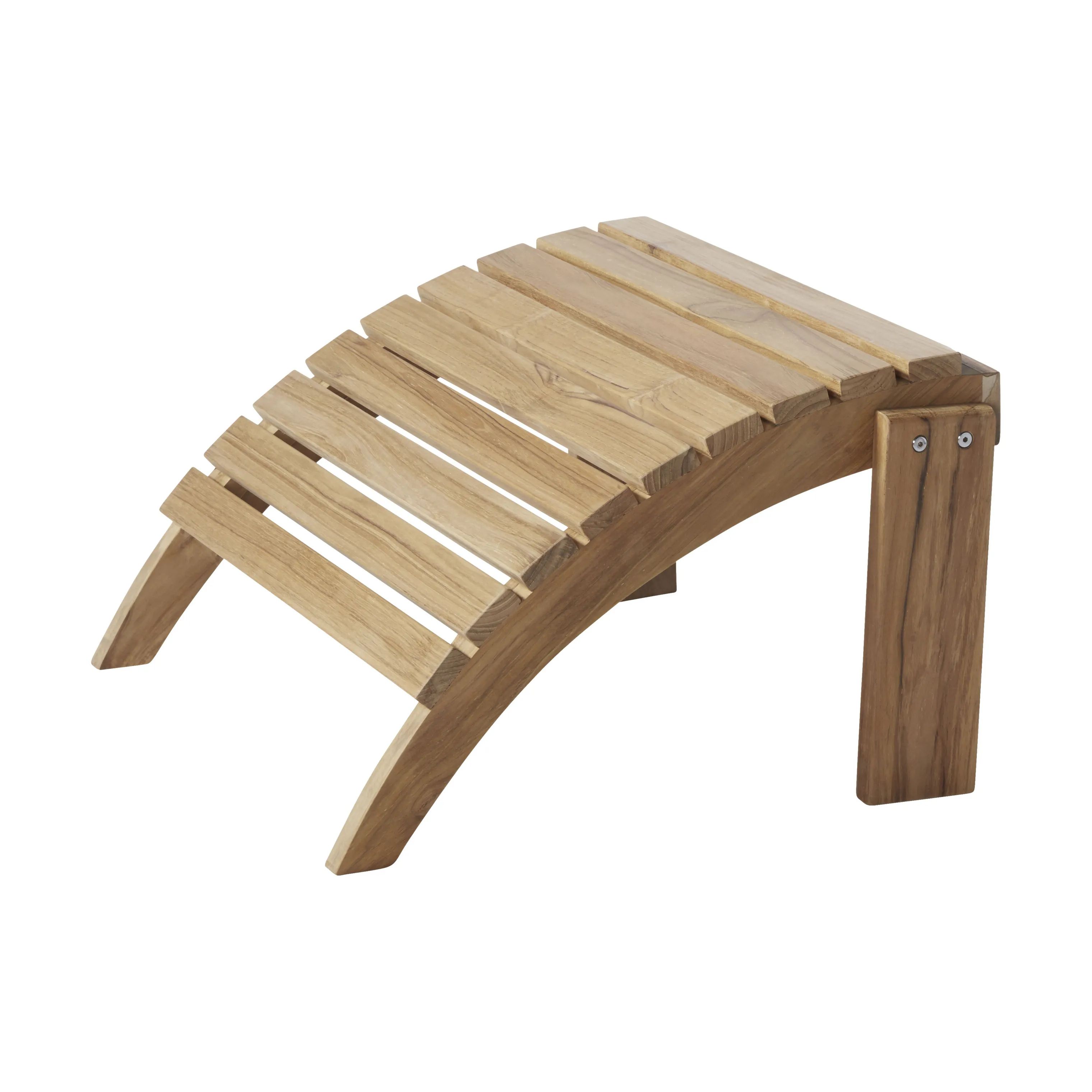 cinas Loungestole Adirondack Fodskammel i Teak, 1
