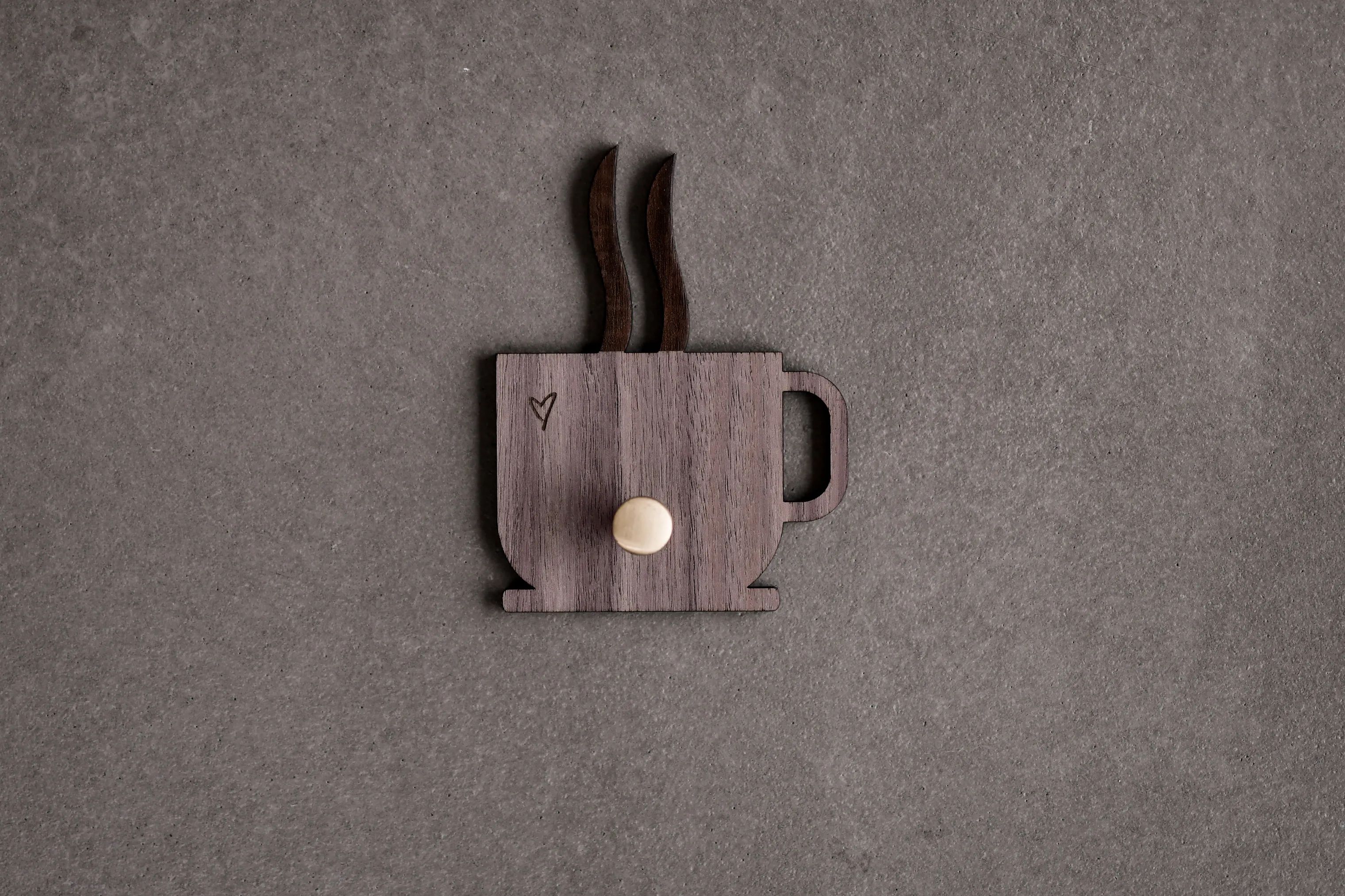 Minifabrikken Knager Knage - Kaffekop i Valnød, 2