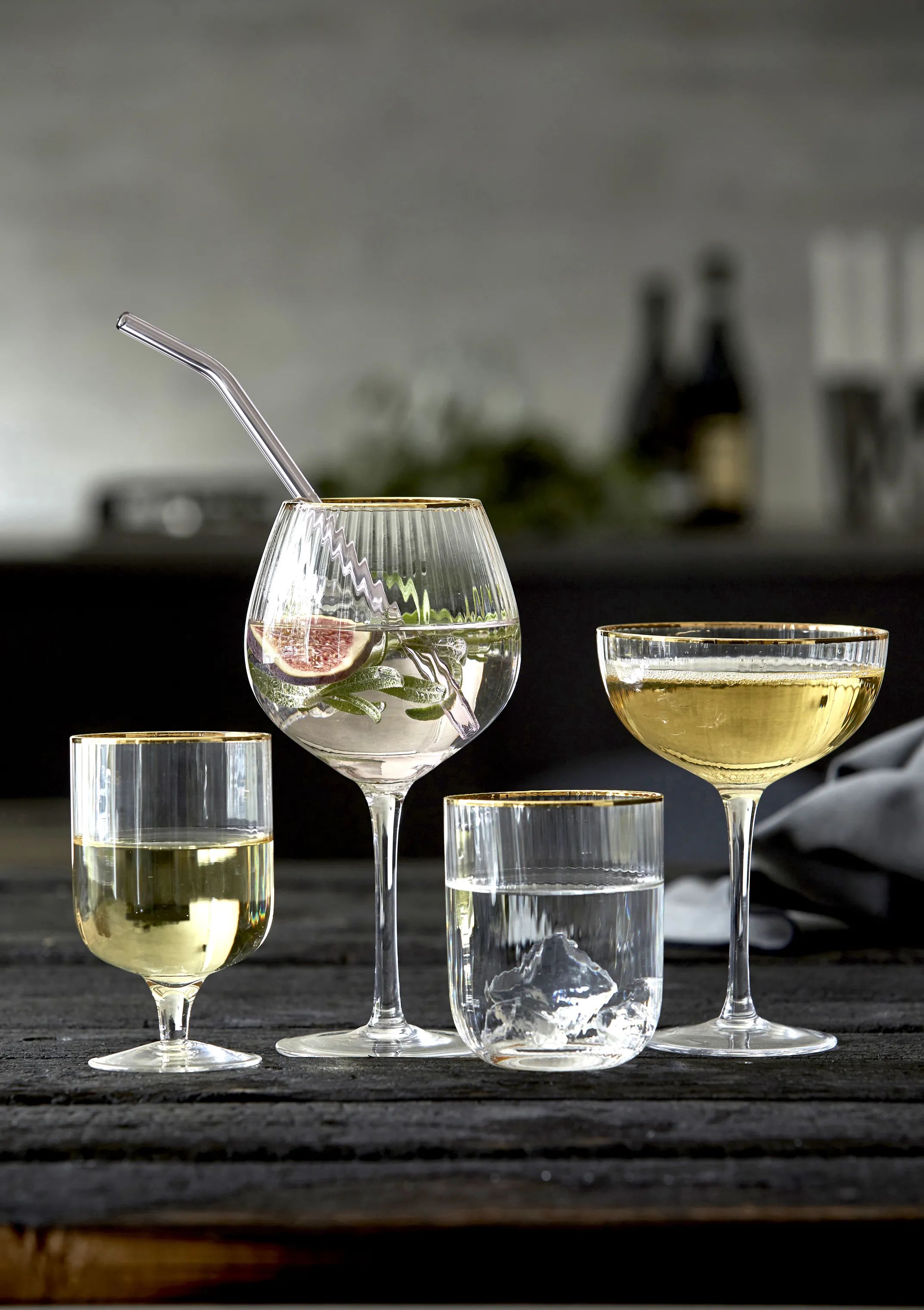 Lyngby Glas Vandglas Palermo Tumbler - 4 stk. i klar, 35 cl, 2