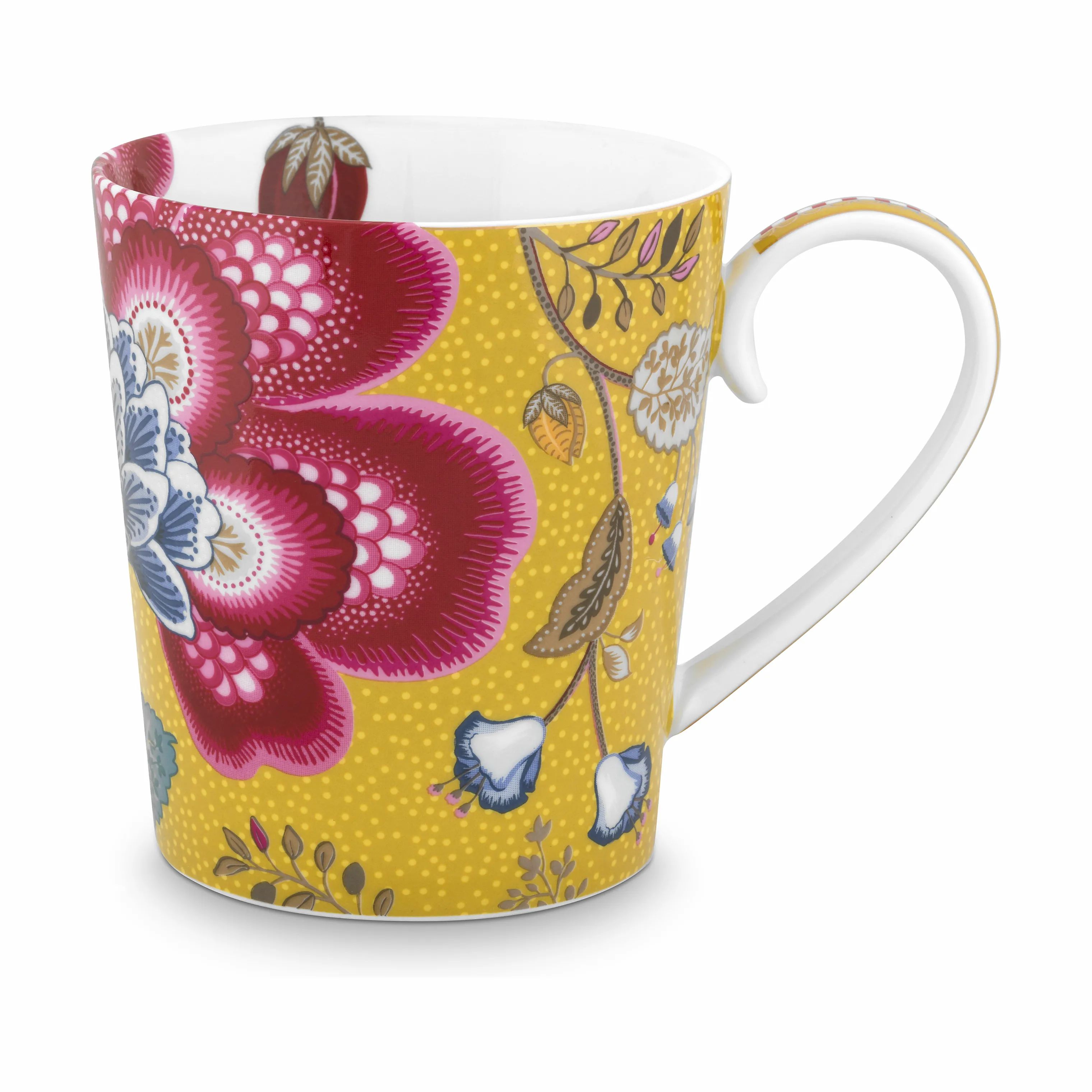 PIP Studio Krus og kopper med hank Early Bird Floral Fantasy Alfabet Krus - F i F, 3