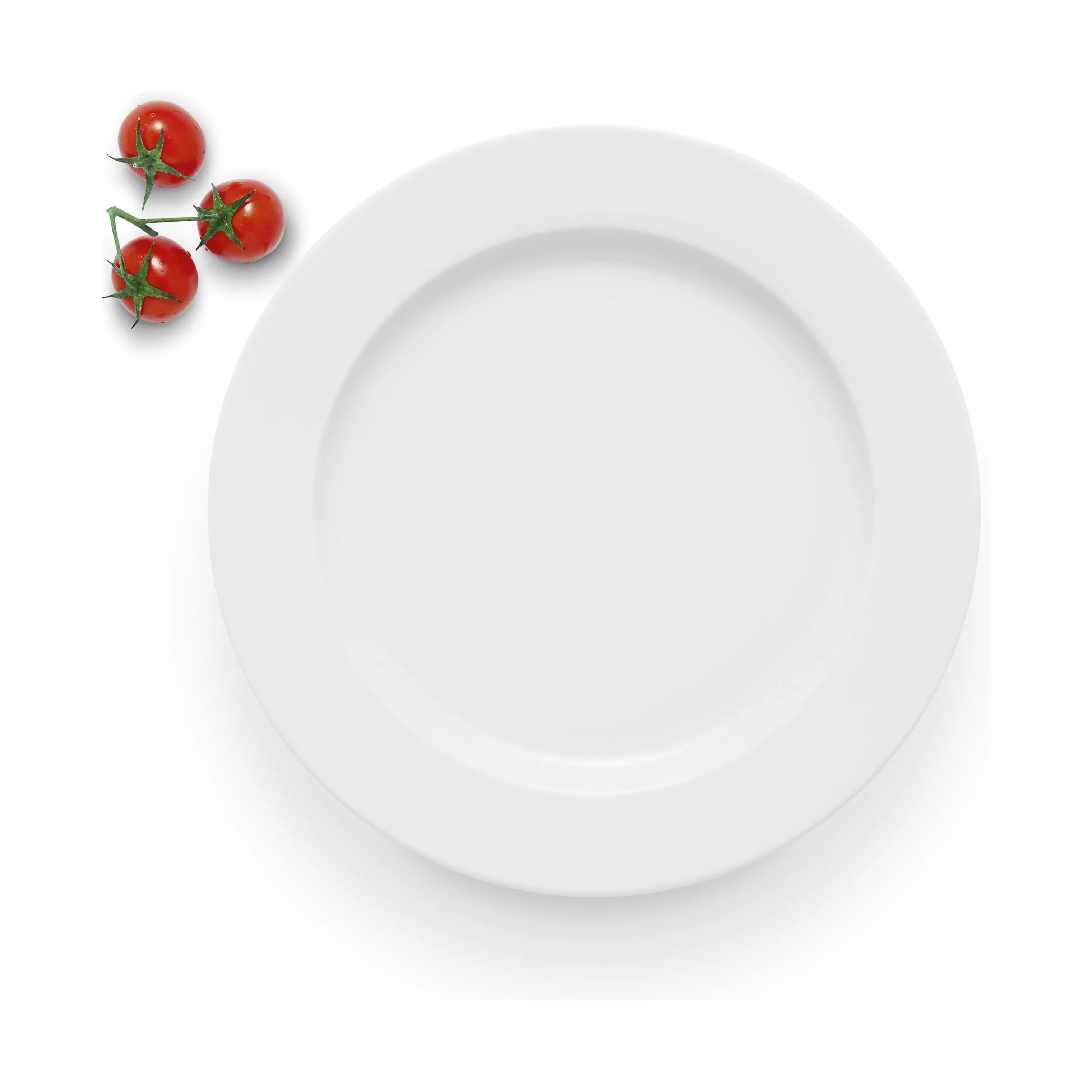 Eva Trio Middagstallerkener Legio Middagstallerken i Hvid, 25 cm, 4
