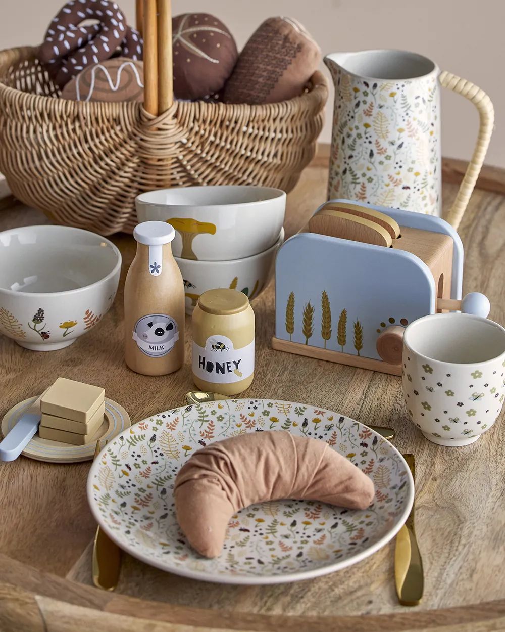 Bloomingville Mini Til børneværelset MINI Adda Legetøjsmad i Blå, 3