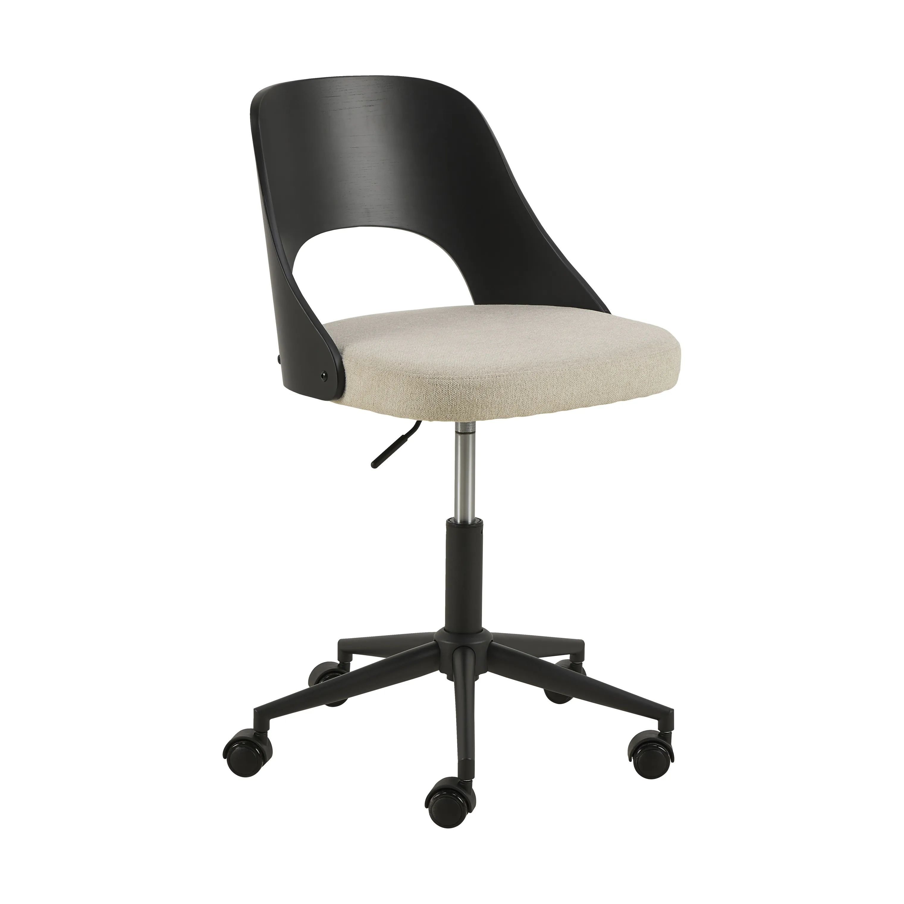 CASA Living Skrivebordsstole Lucy Skrivebordsstol i Beige/sort, 4