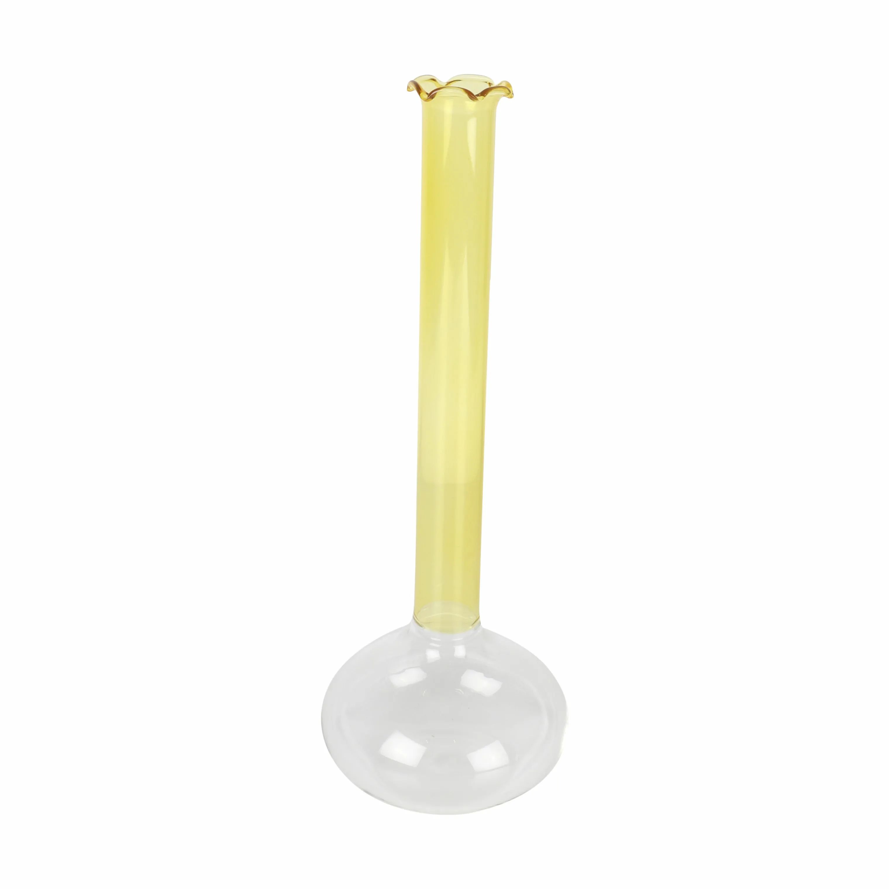 CASA Living Vaser Boligtilbehør SS20 Solitær Vase i Gul, 11 cm, 1