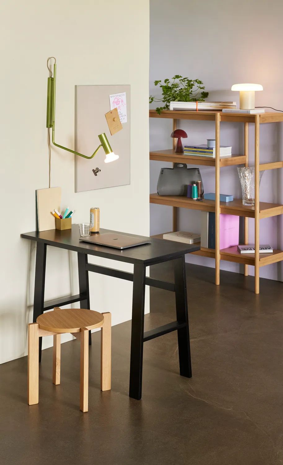 Hübsch Skriveborde Poke Skrivebord i Sort, 3
