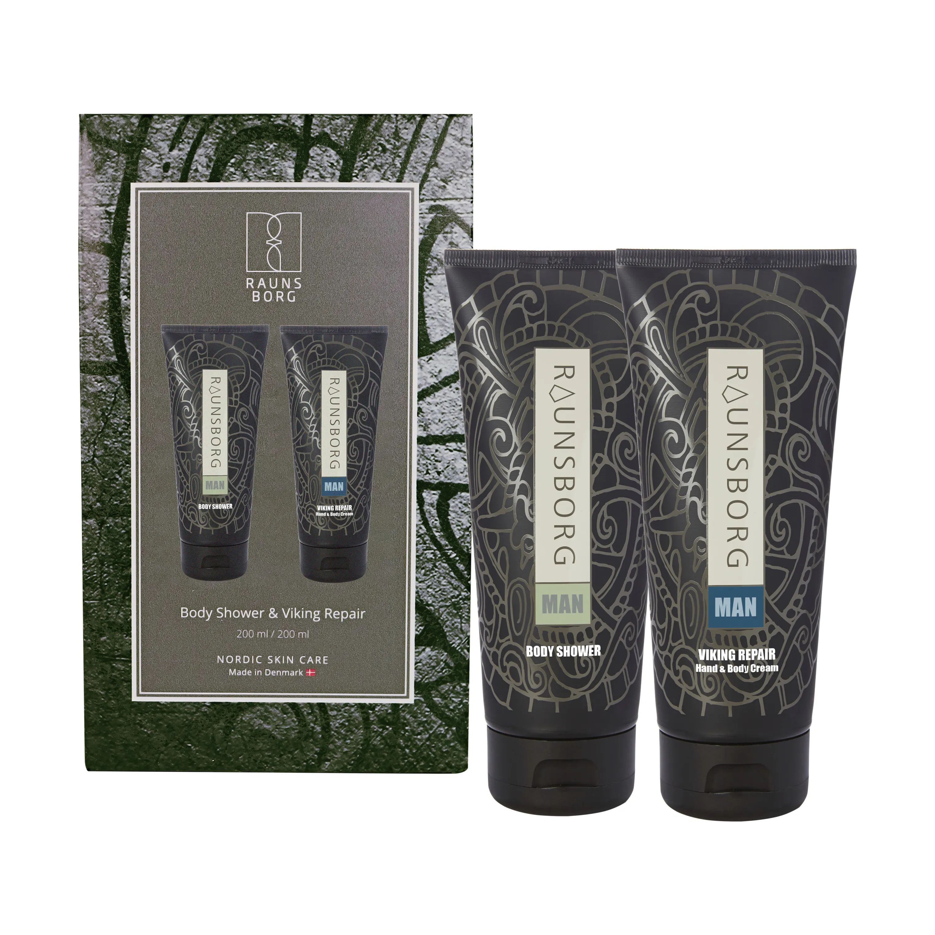 Raunsborg Kropspleje MAN Body Shower og Viking Repair i Sort, 1