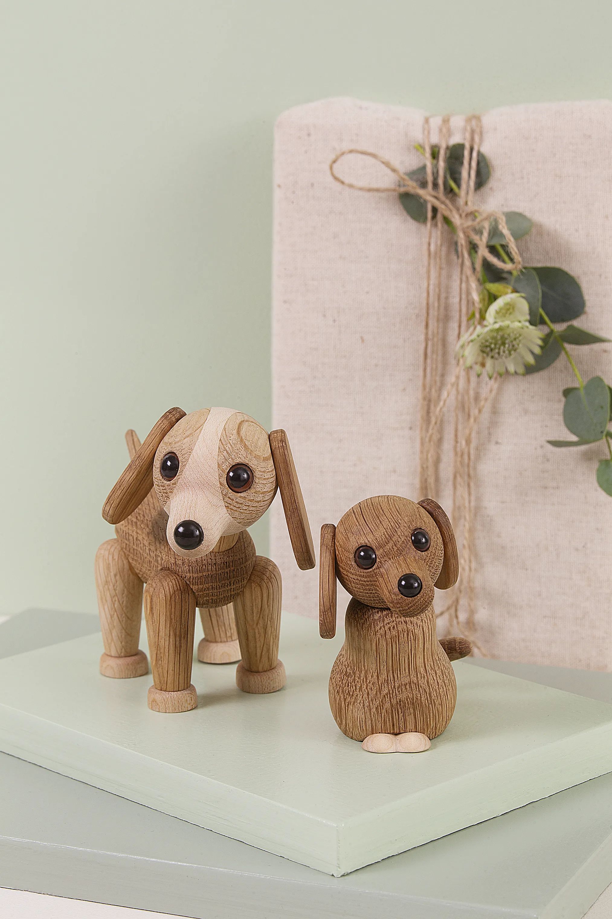 Spring Copenhagen Dyrefigurer Hund Fluff i Natural, 2