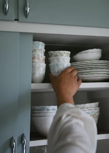 Wik & Walsøe Krus og kopper uden hank Slåpeblom Kop - 2 stk. i Hvid/blå, 4