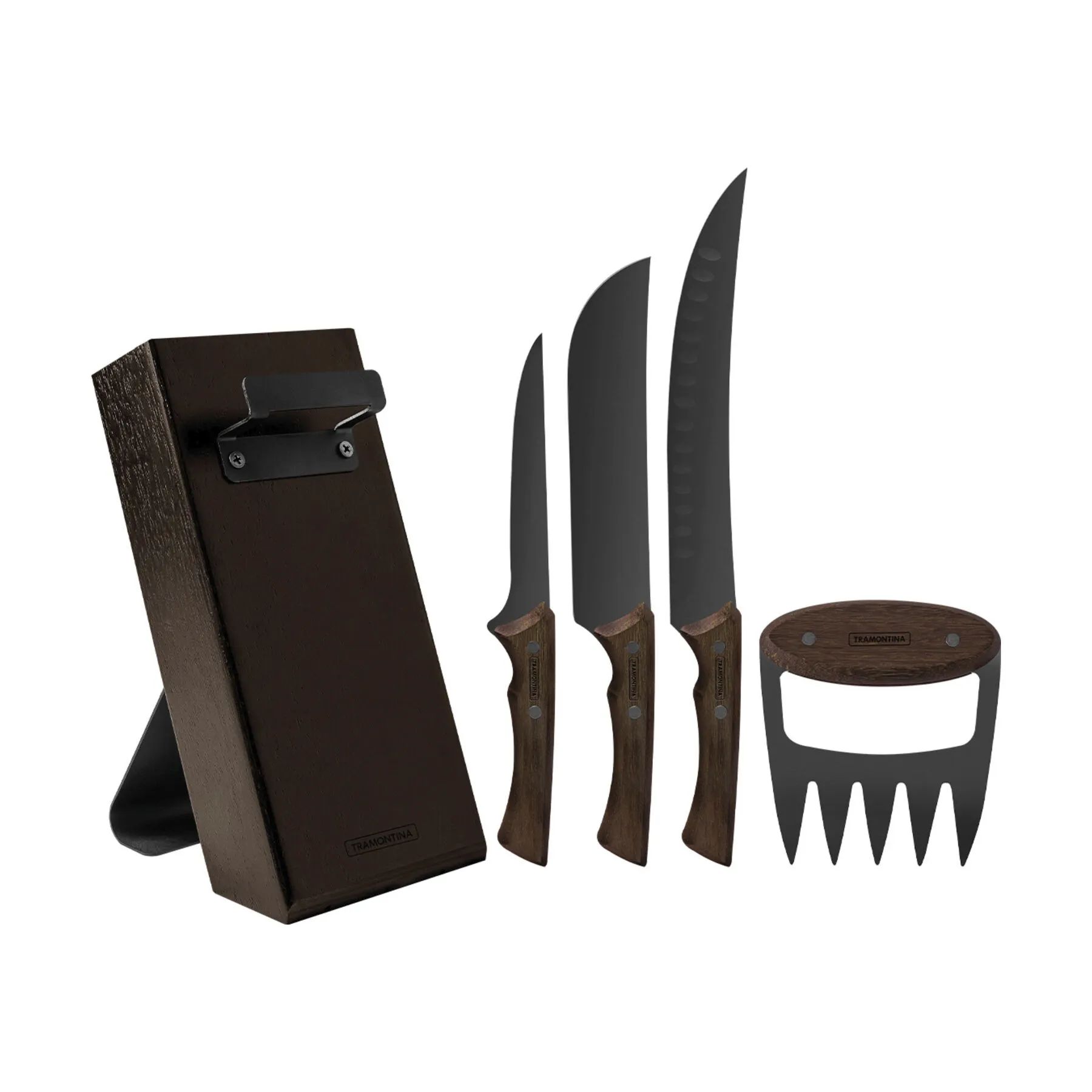 Tramontina Knivblokke med knive Churrasco Black Knivblok - 5 dele i Natur, 3