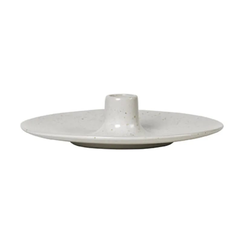 Broste Copenhagen Kronelysestage NORDIC SAND Nordic Vanilla Lysestage i Cream w. grains, 1