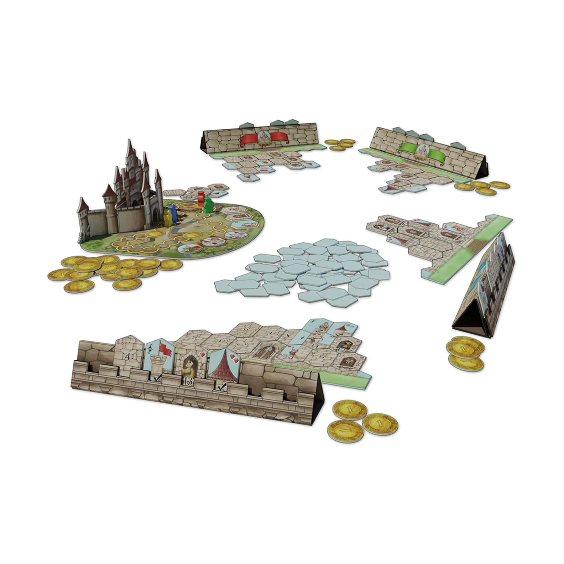 Spilbræt Spil Brætspil - Castle Builder i Multifarvet, 2
