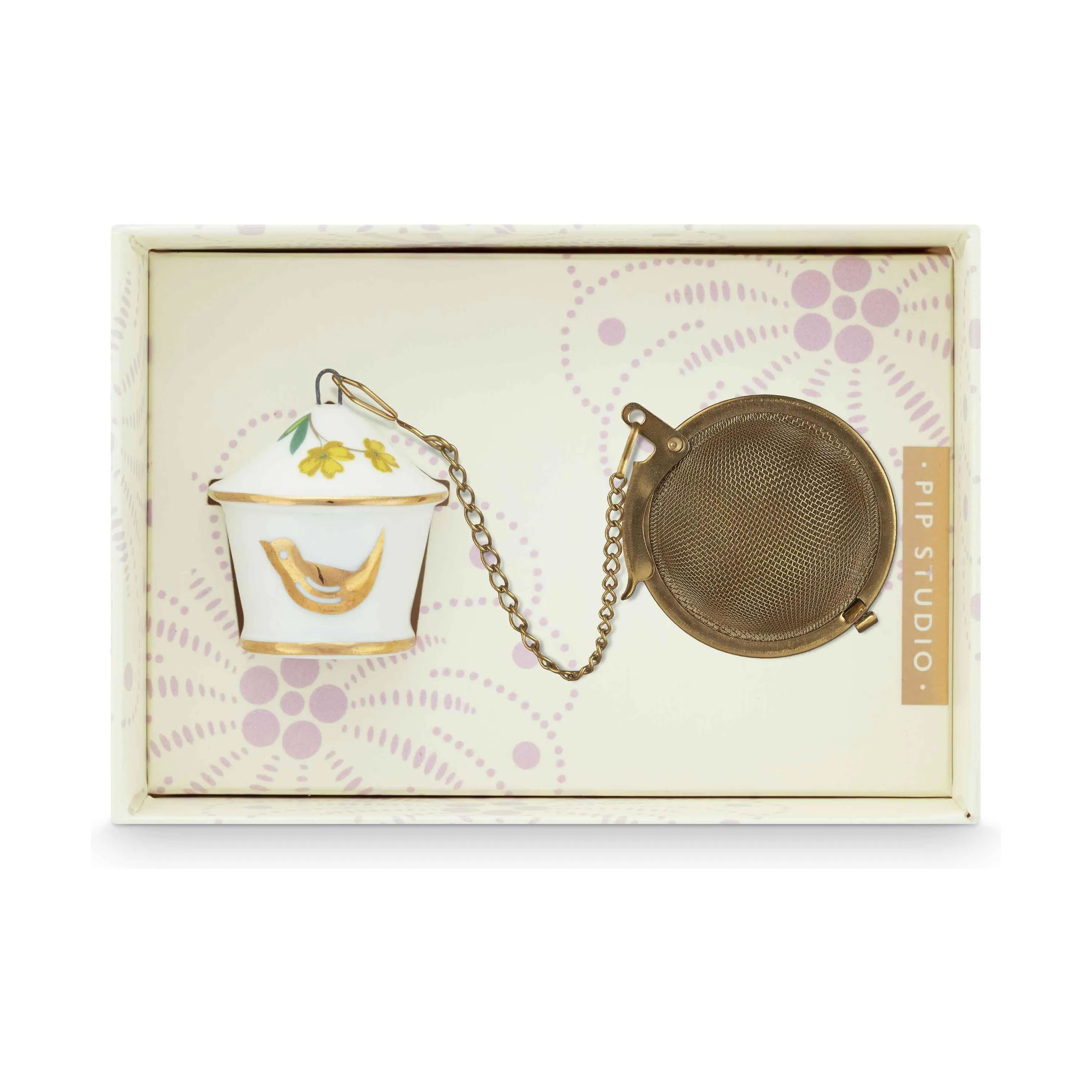 PIP Studio Teæg Blushing Bird Floral Teæg i white, 2