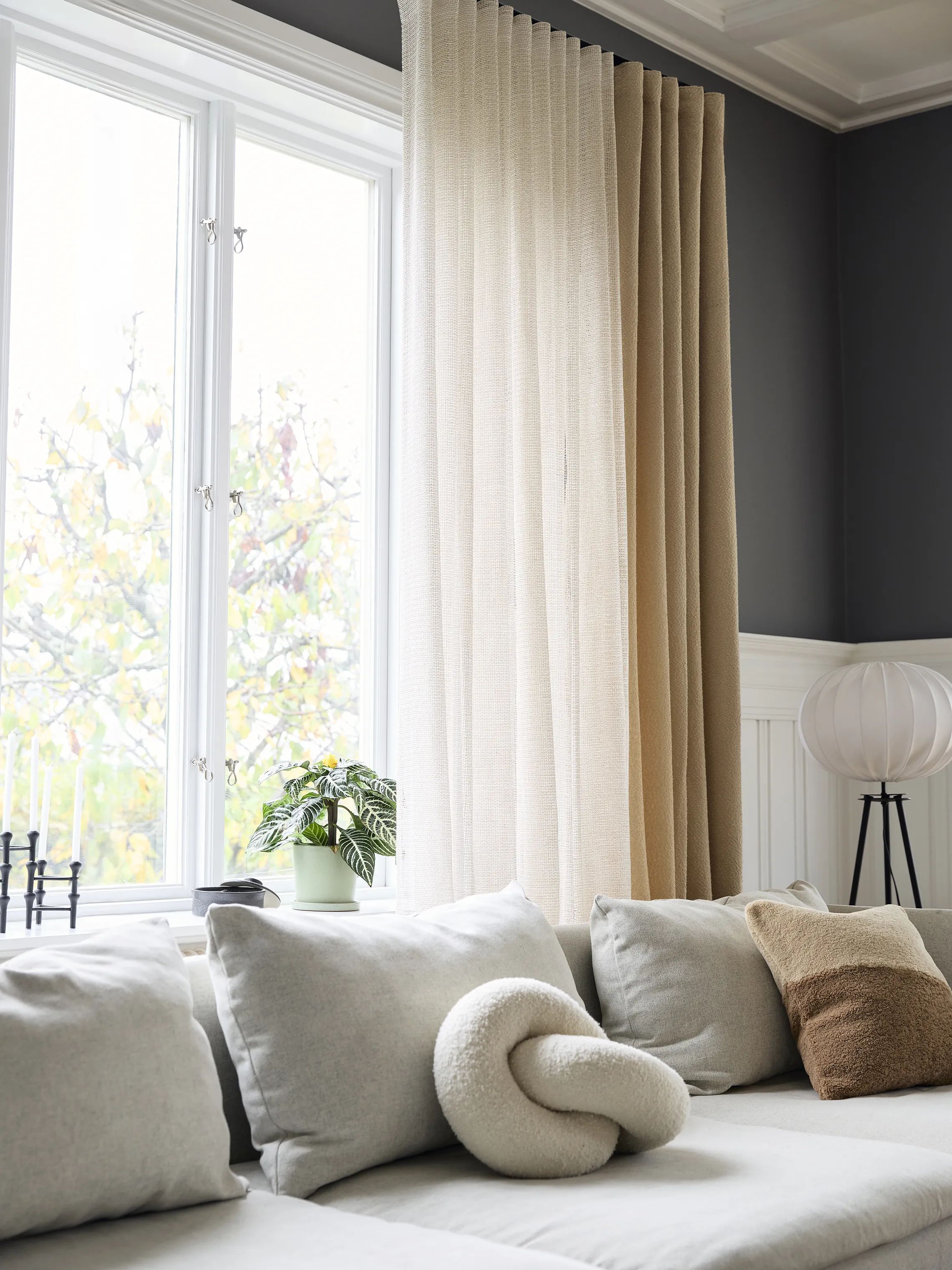 Svanefors Gardiner og gardinstænger Gina Gardin - 2 stk. i Beige, 2