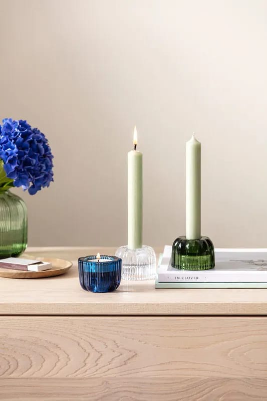 Villeroy & Boch Fyrfadsstage Fleur bleu Fleur Lysestage i Blå, 2