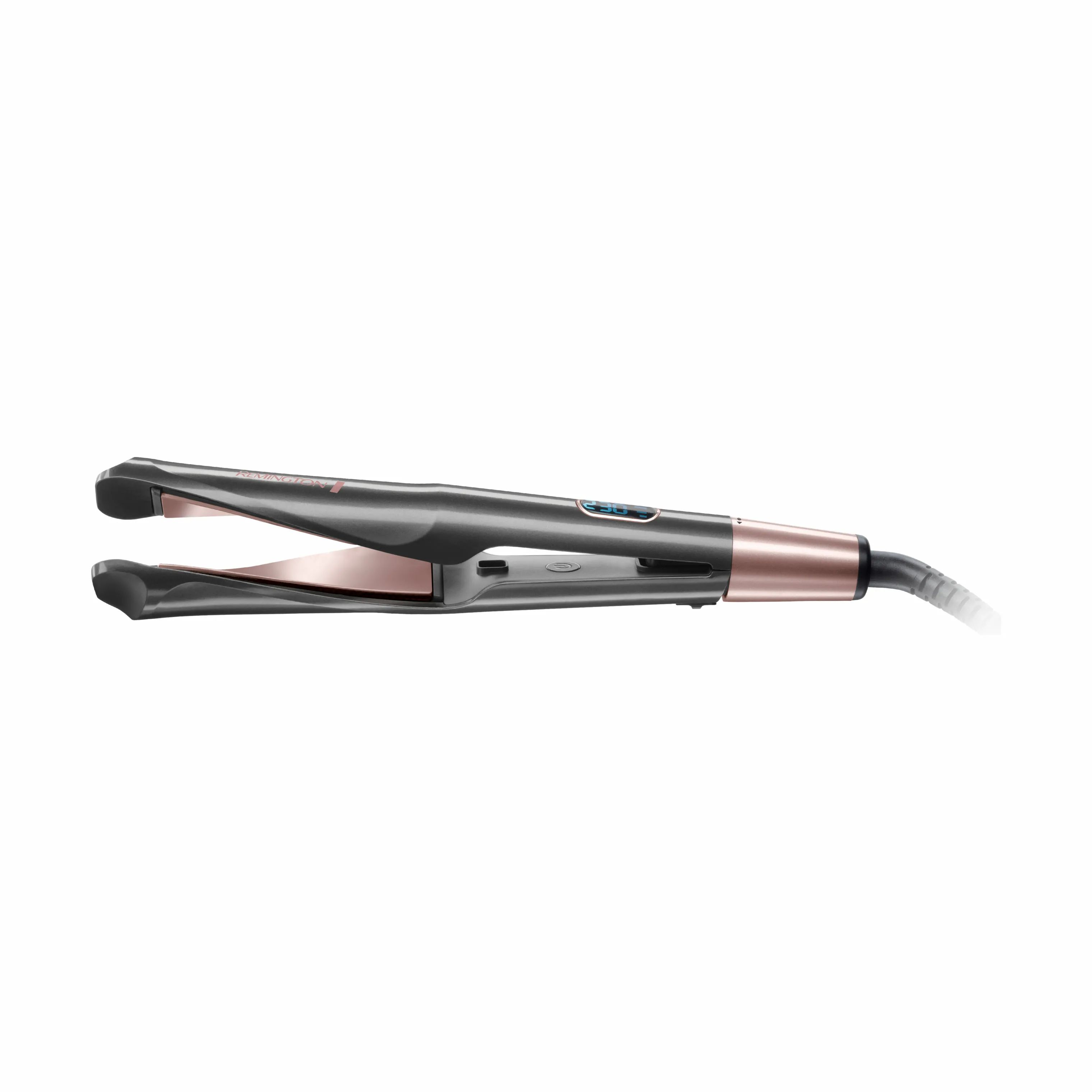 Remington Krøllejern Curl Confidence 2-i-1 Glatte- og krøllejern i Sort/Lyserød, 1