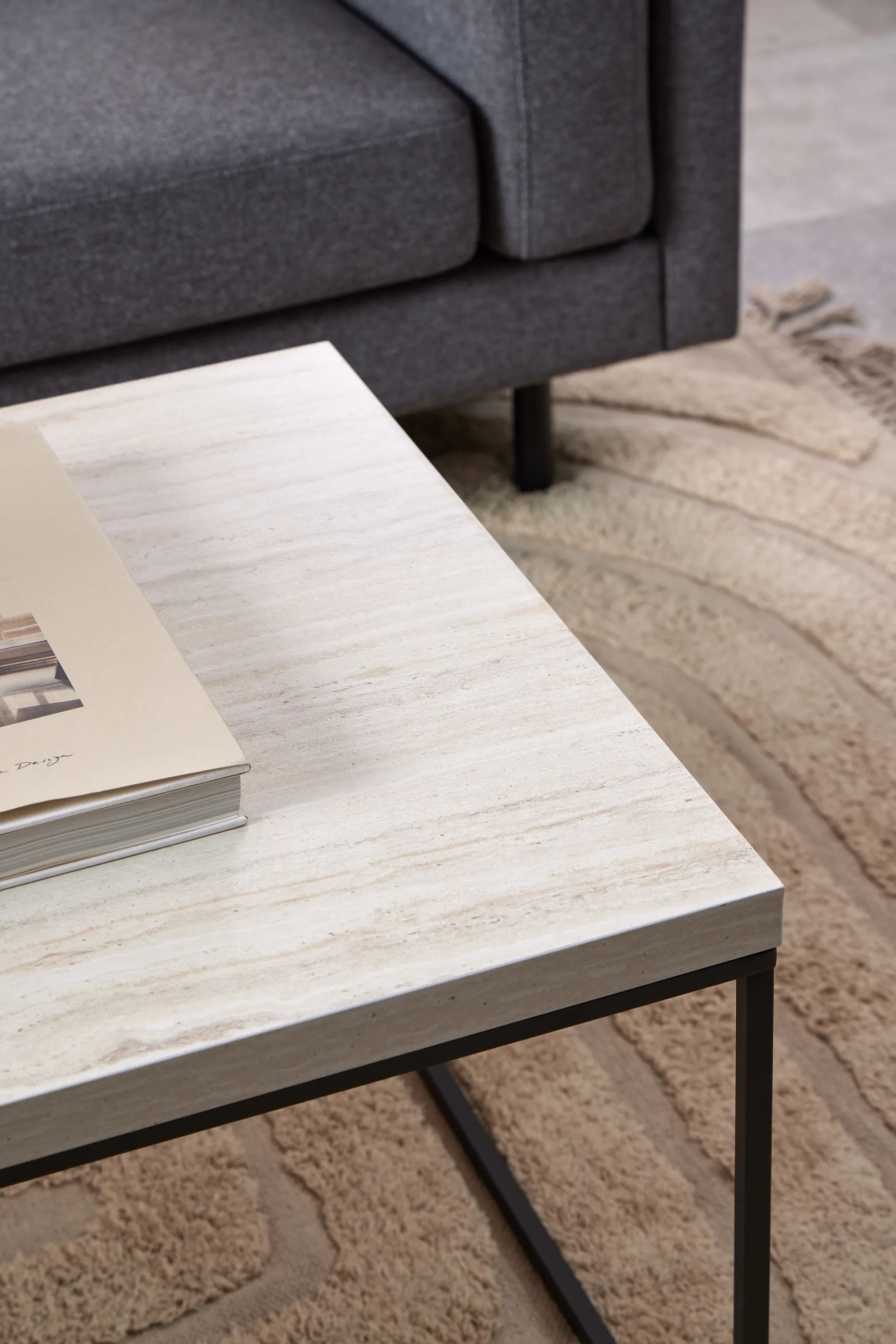 CASA Living Sofaborde Barossa Sofabord i Beige, B110 x L55 cm, 2