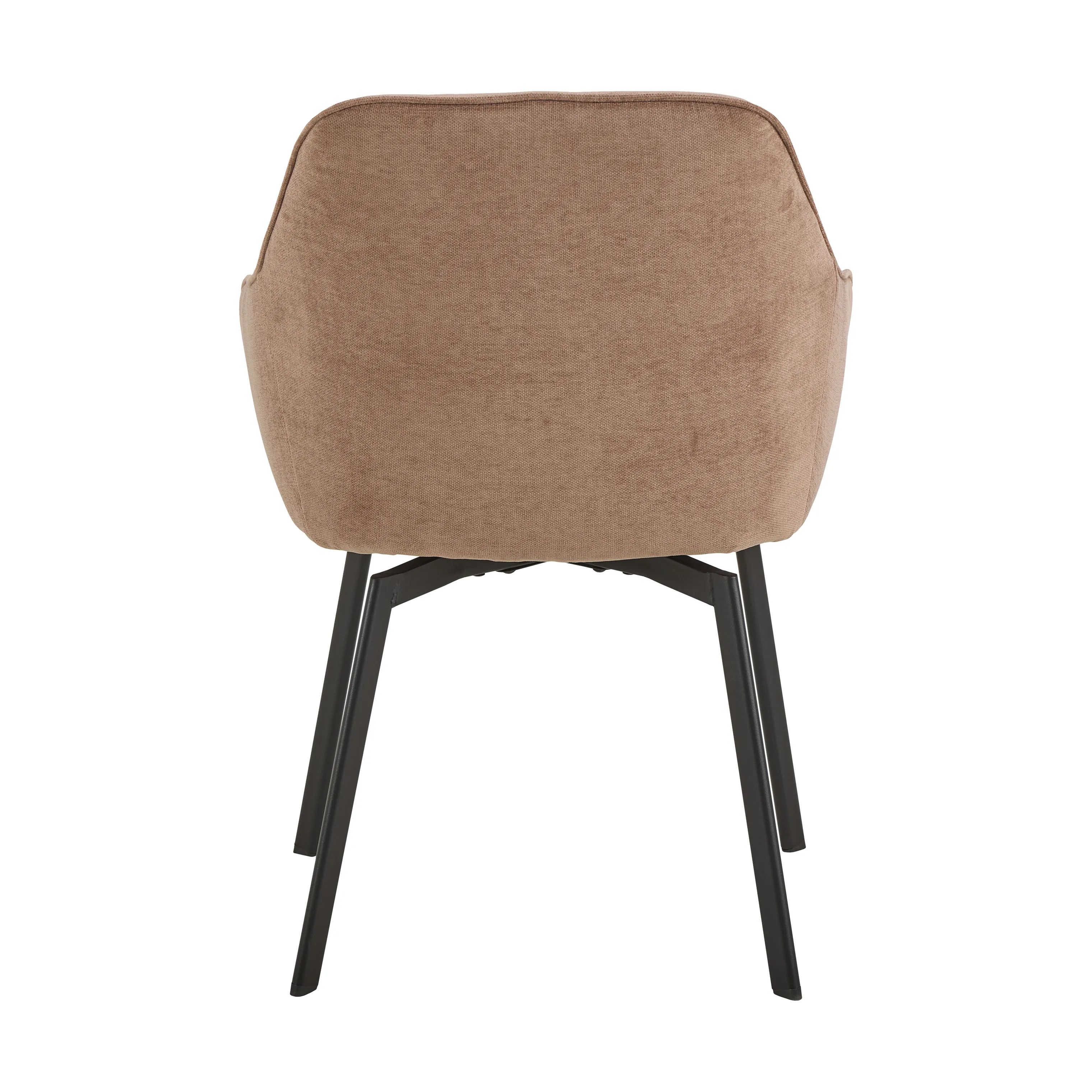 CASA Living Spisebordsstole Clara Spisebordsstol i Rosewood/mat sort, 6