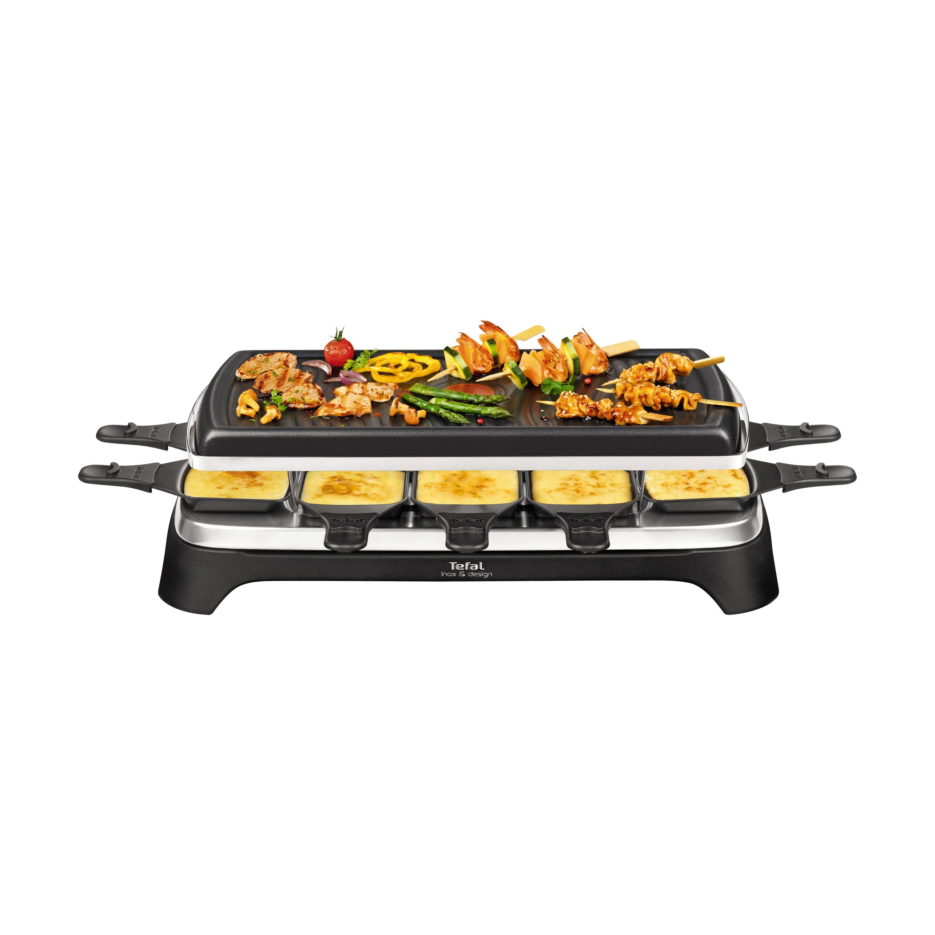Tefal Racletter Inox & Design Raclette i Sort, 4