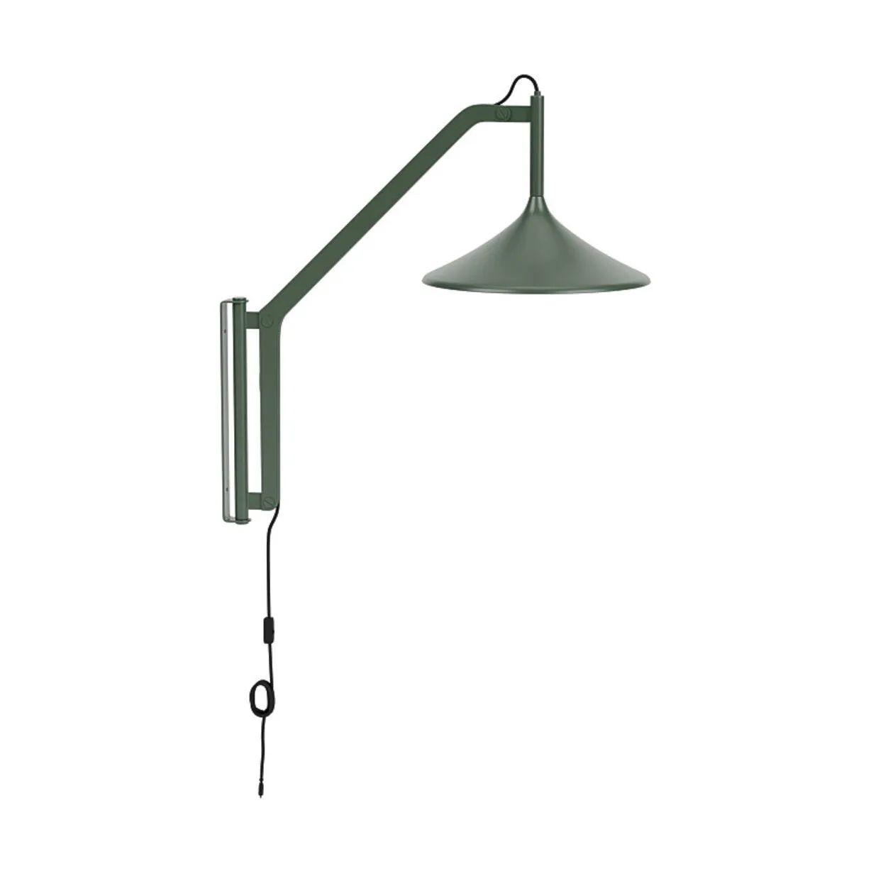 FDB Møbler Væglamper U18 Hasle Væglampe i Olive Green, 1