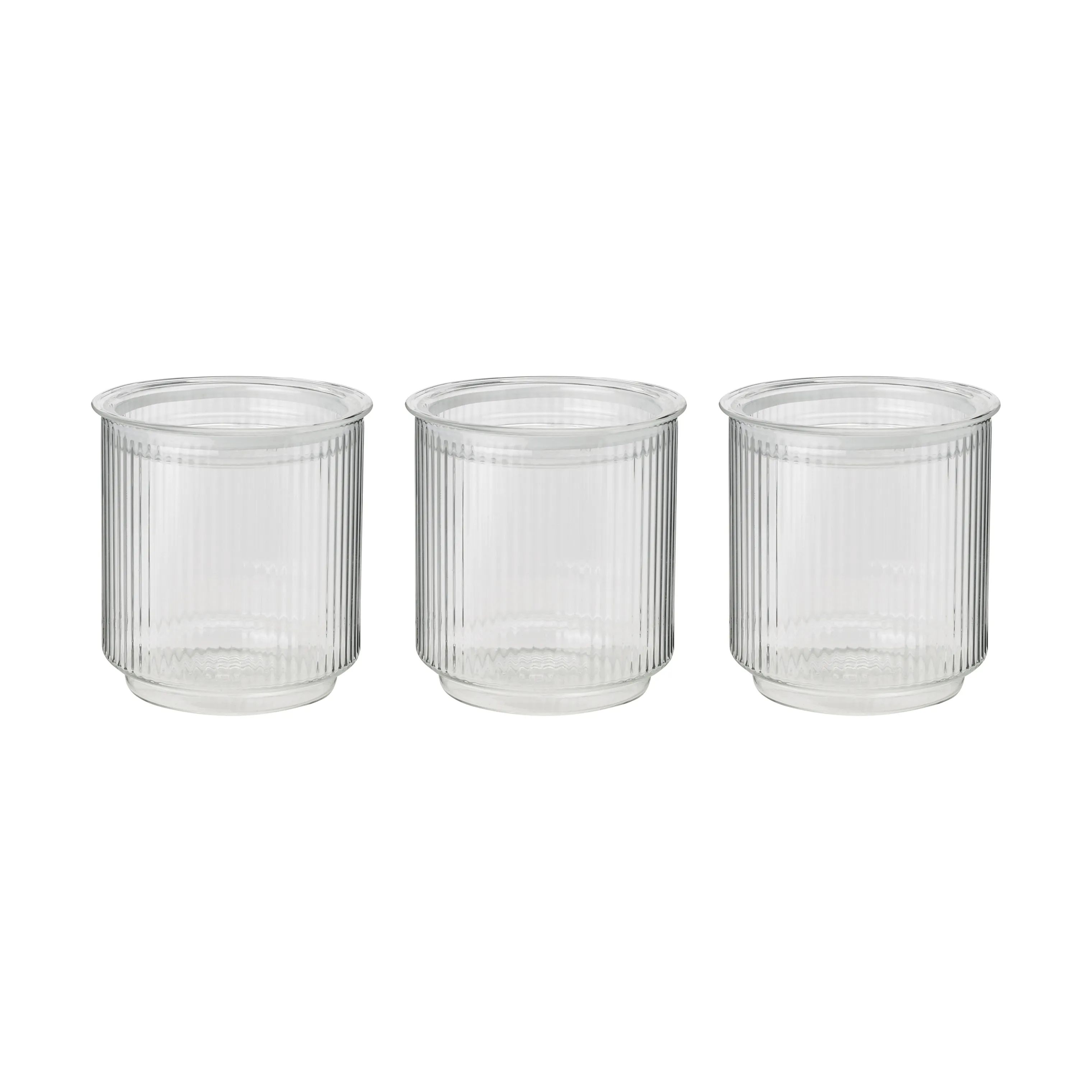 Stelton Opbevaringsglas Pilastro Opbevaringskrukke - 3 stk. i klar, 1