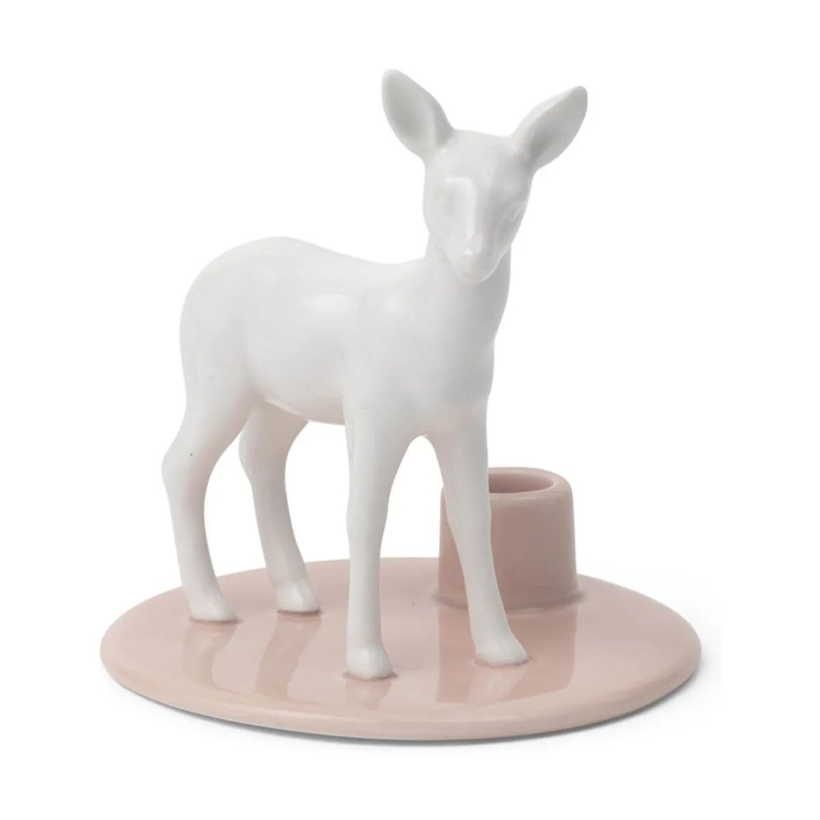 Dottir Kronelysestage Sweet Stories Hjortekid Lysestage i Rose, 9 cm, 1