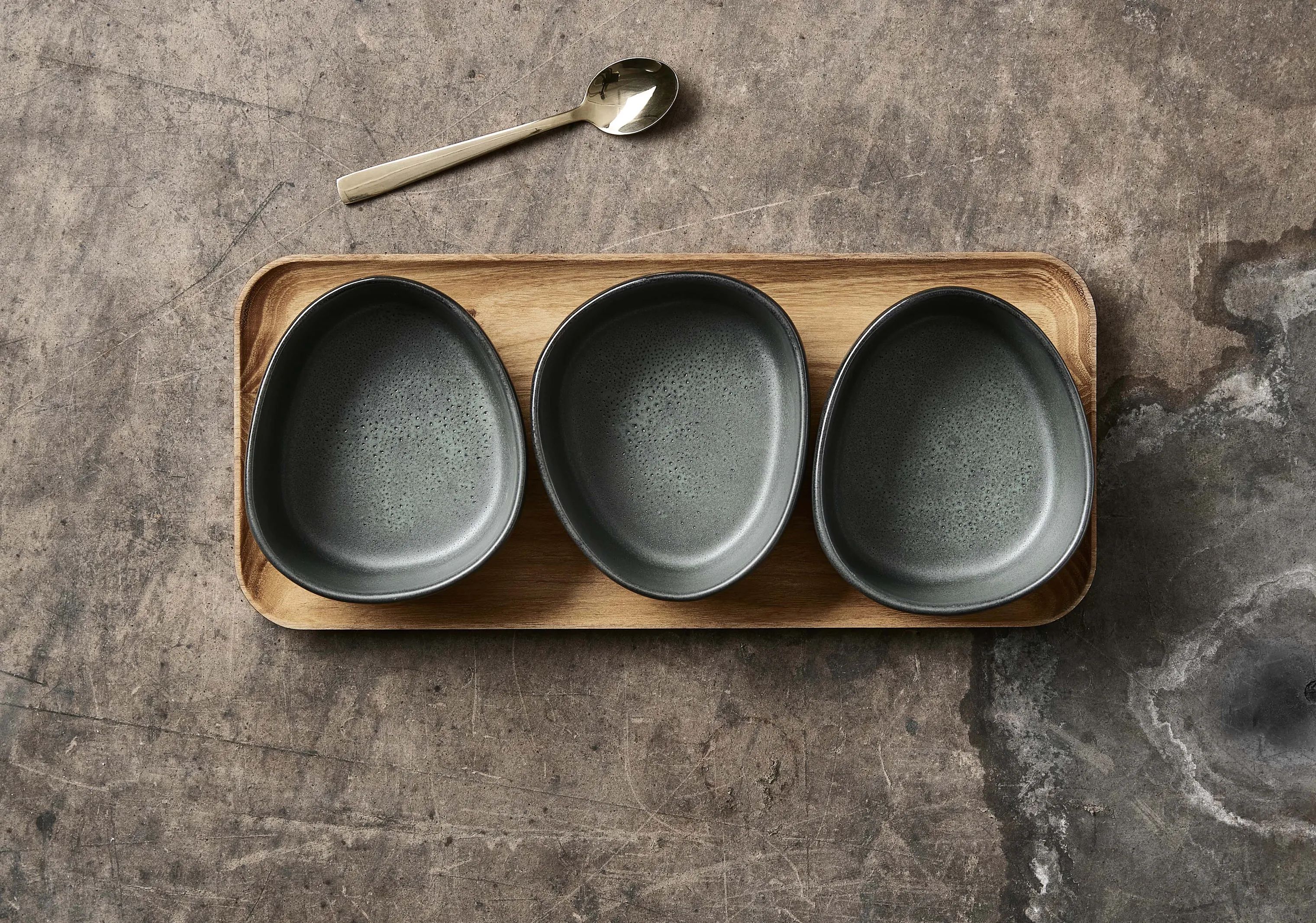 RAW by Aida Skåle RAW Organic Skål - 3 stk. i Northern Green, 2