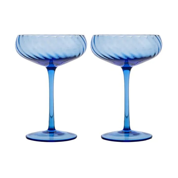 ByOn Champagneglas Opacity Champagneglas - 2 stk. i Blue, 1
