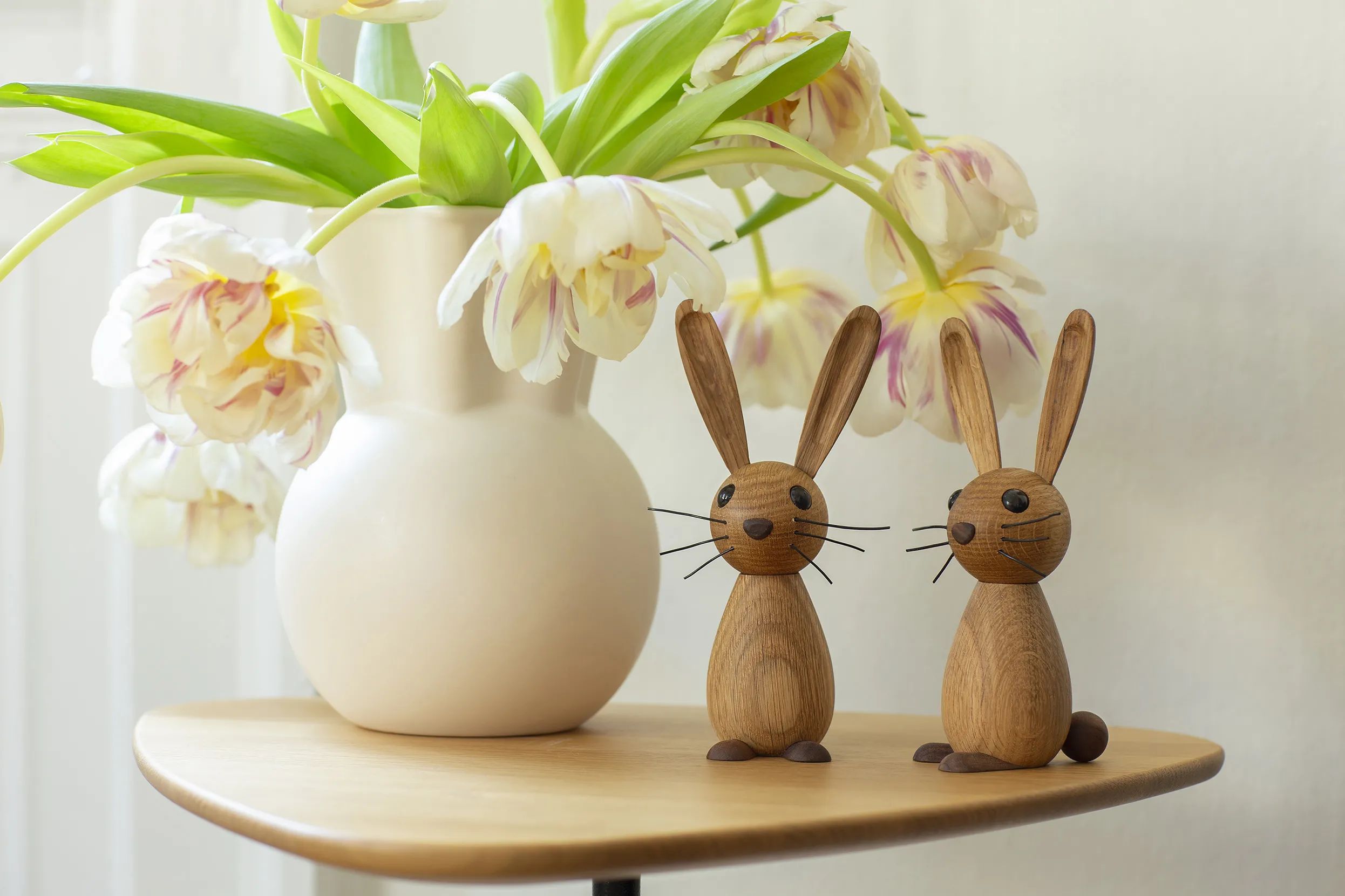 Spring Copenhagen Dyrefigurer Hare Jumper i Valnød, 16,6 cm, 2