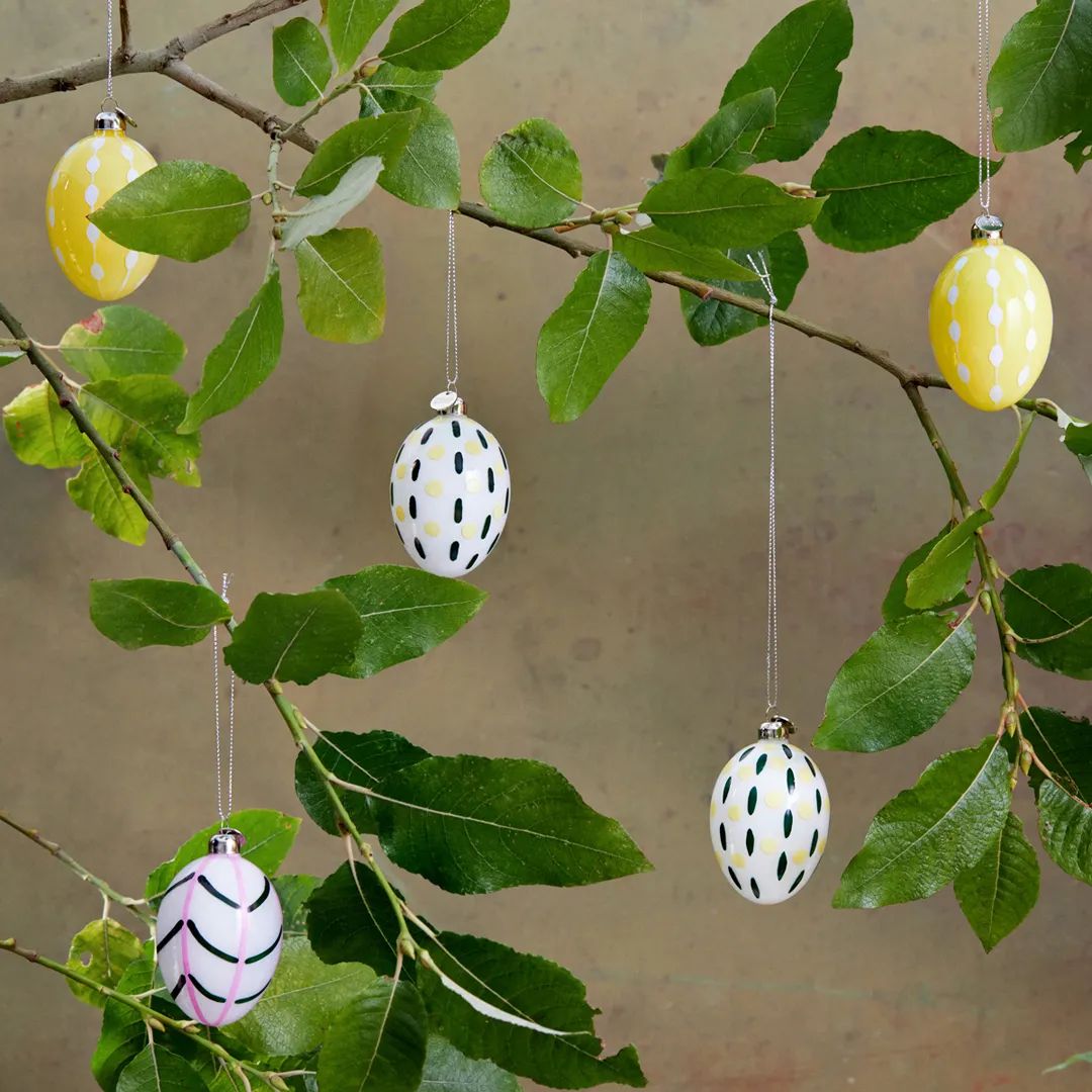 Holmegaard Påskeæg og ophæng Souvenir Easter Påskeophæng i Blad, 3