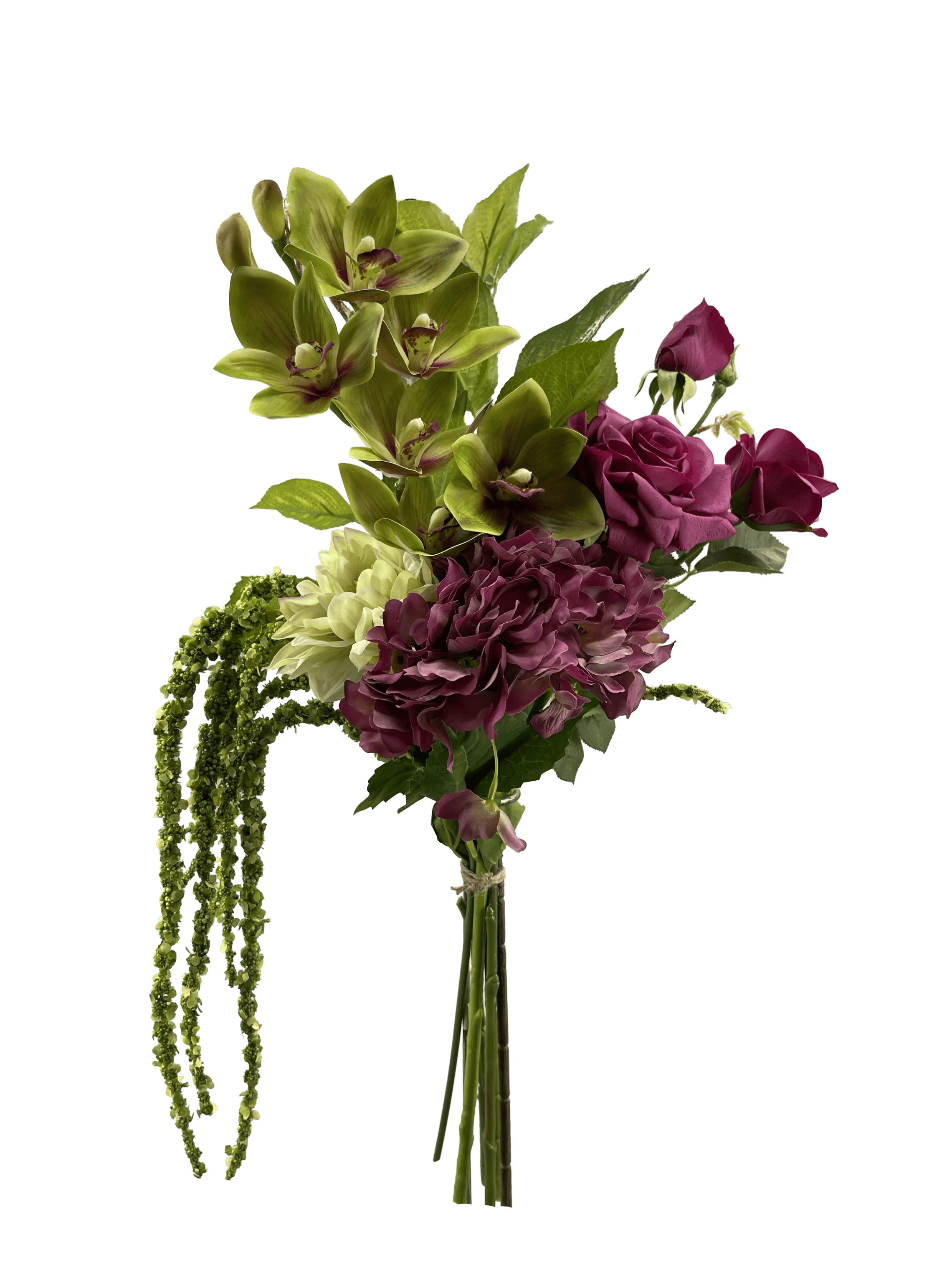everbloom Kunstige blomster Kunstig Blomsterbuket i Grøn/Pink/Lysegrøn, 1
