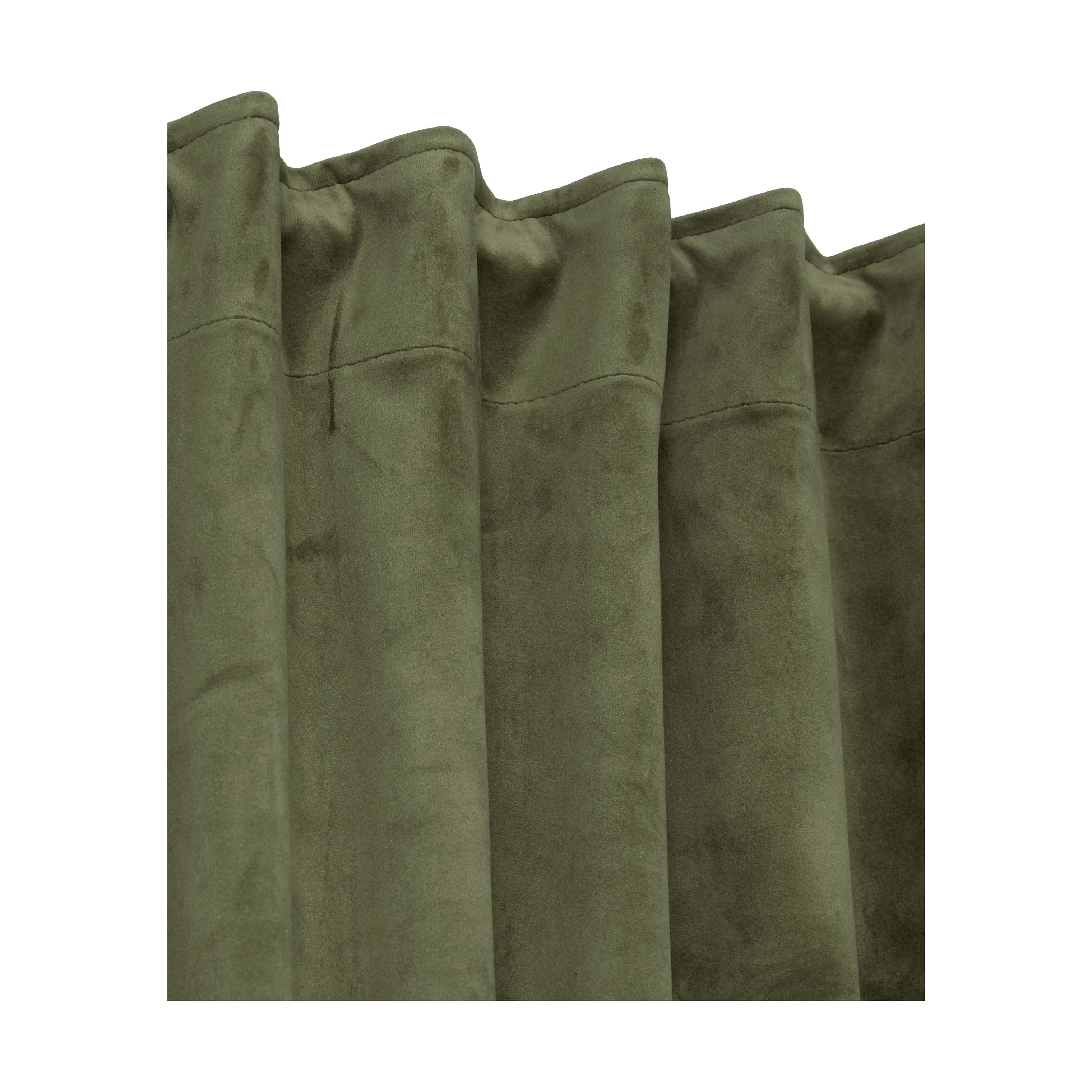 Svanefors Gardiner og gardinstænger Estelle Estrelle Gardin - 2 stk. i mos, H280 x B135 cm, 4