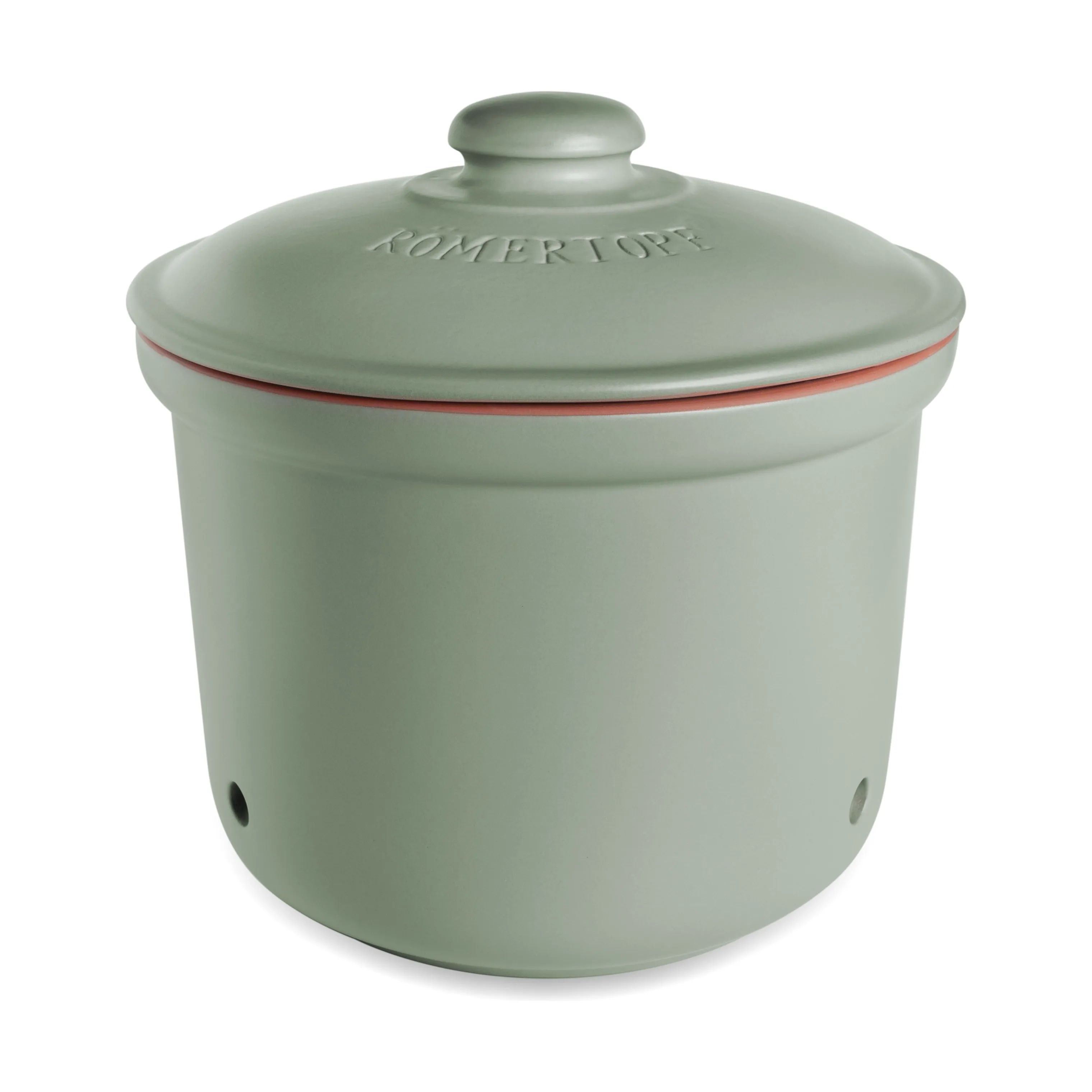 Römertopf Krukker med låg Opbevaringskrukke - Maxi Plus i Maxi grøn, 5,5 L, 1
