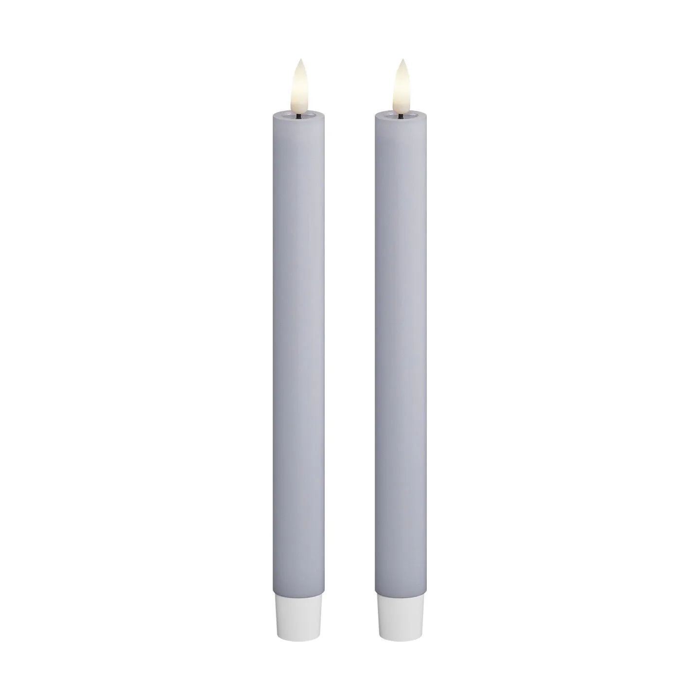 Deluxe Homeart LED-lys Real Flame LED Kronelys - 2 stk. i Dust blue, 24 cm, 1