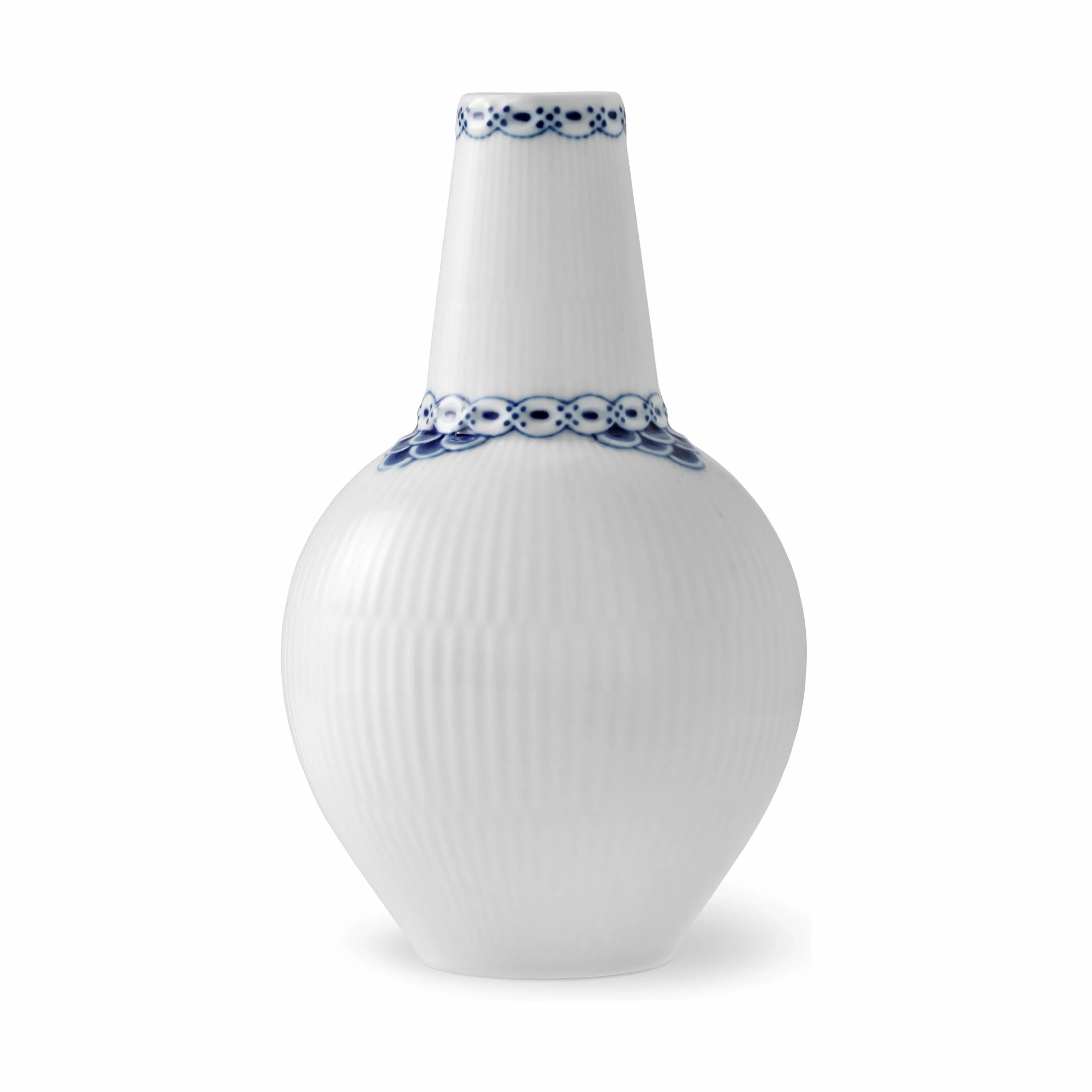 Royal Copenhagen Vaser Prinsesse Vase i Hvid/blå, 15 cm, 1