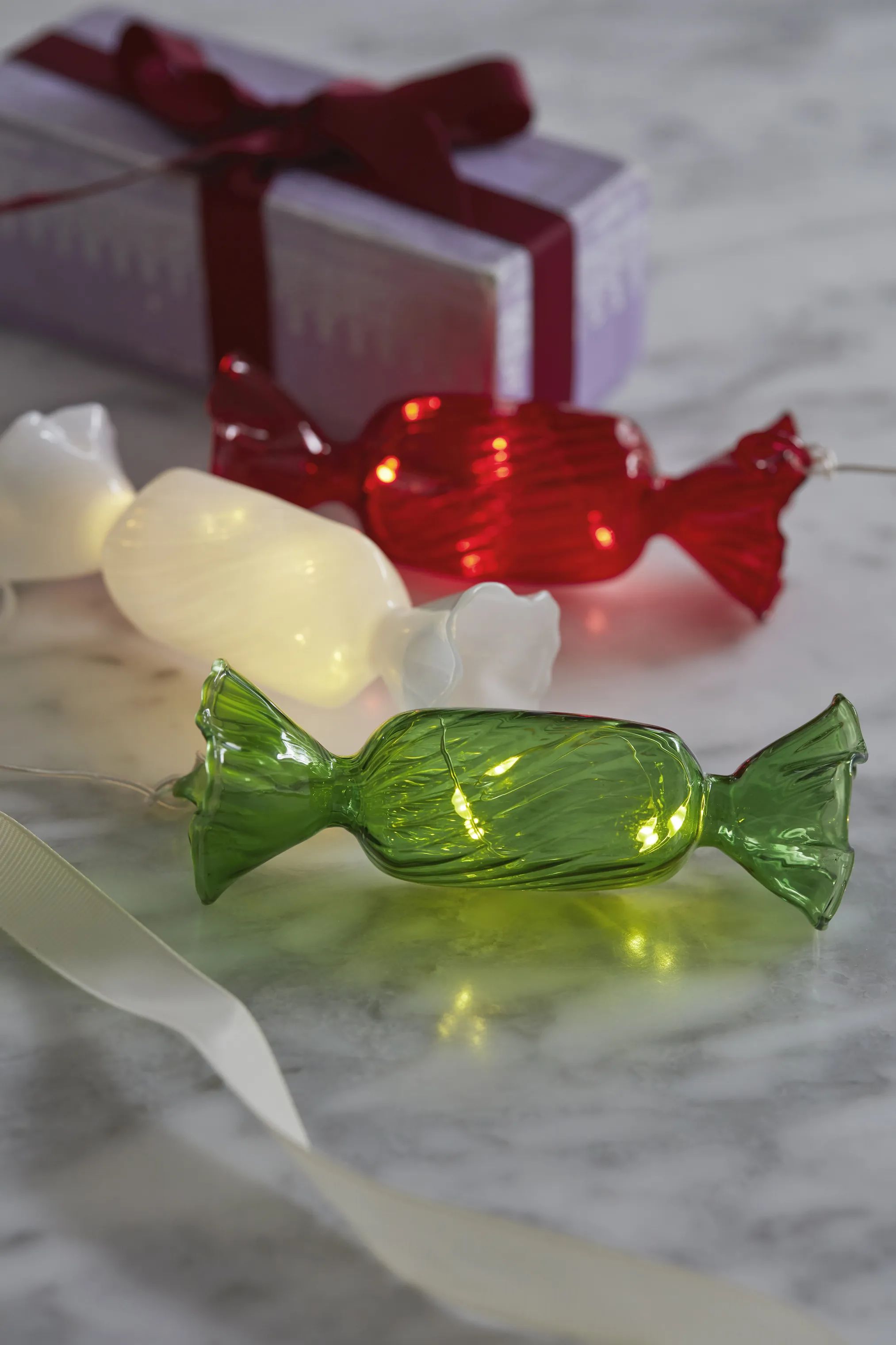 Sirius Juleophæng Hannah LED ophæng - Candy i Rød, 4