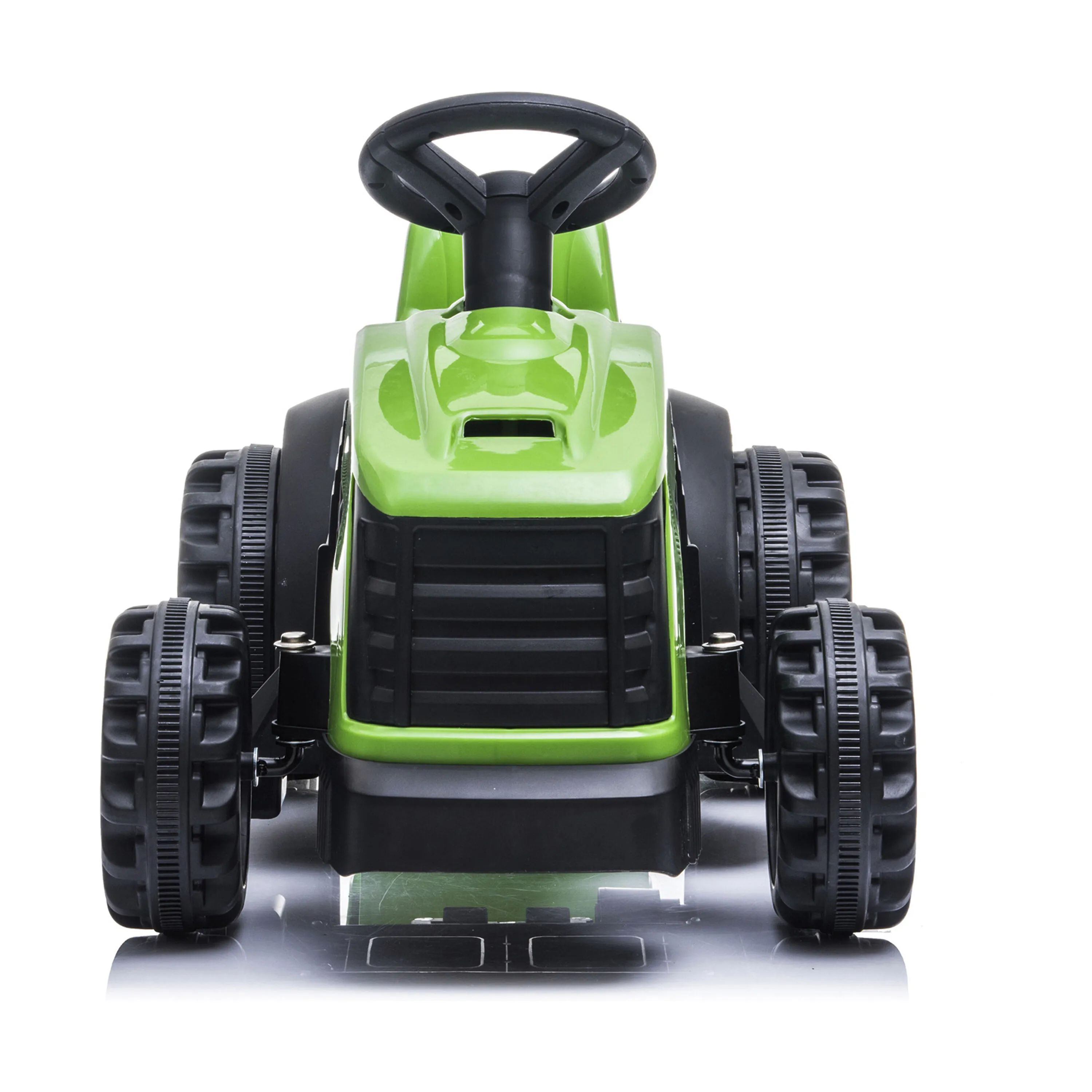 NORDIC PLAY Speed El-biler til børn Elektrisk Bil - Traktor med trailer i Grøn/Sort/Grå, 4