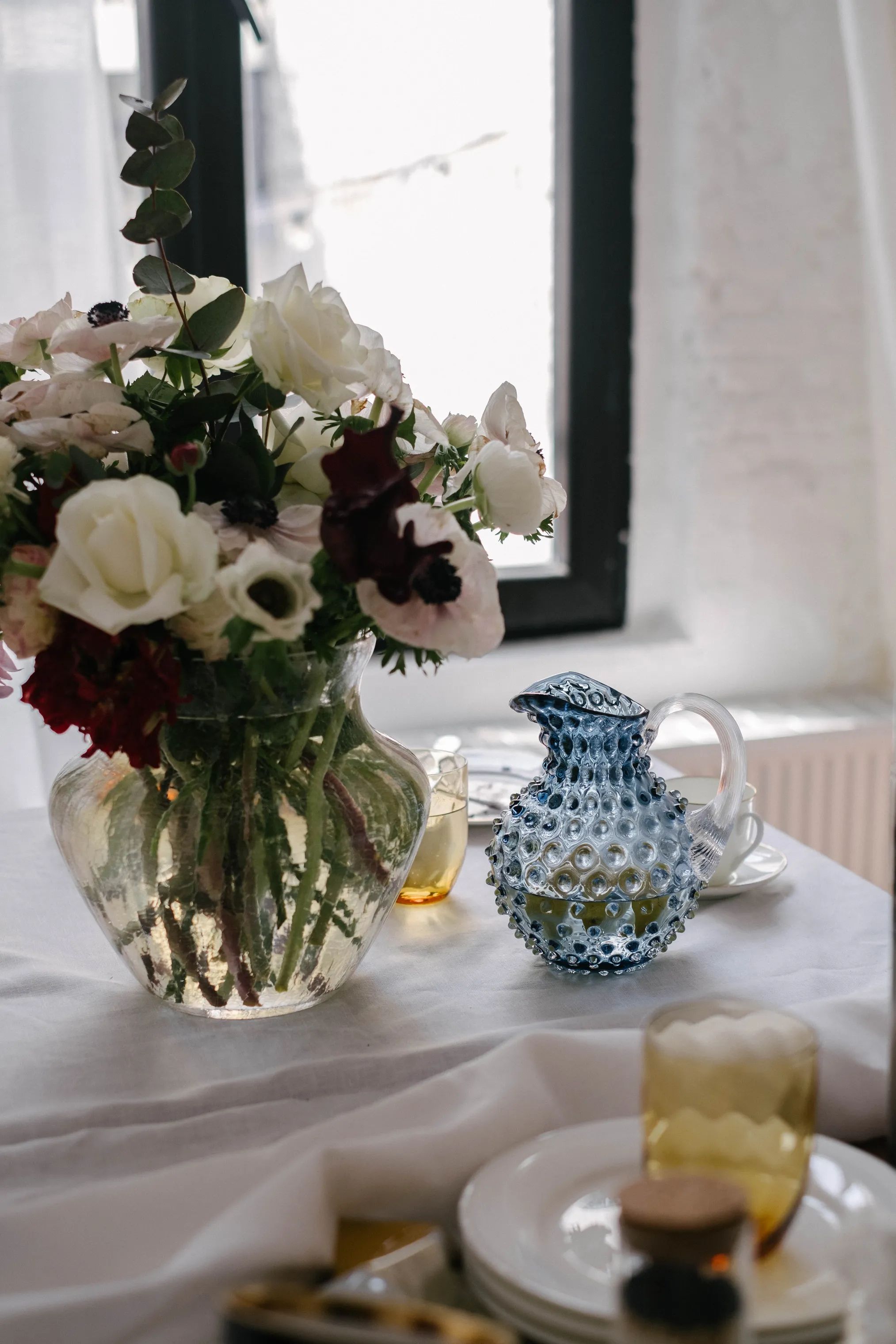 Anna von Lipa Serveringskander Paris Hobnail Serveringskande i Blue smoke, 1 L, 3
