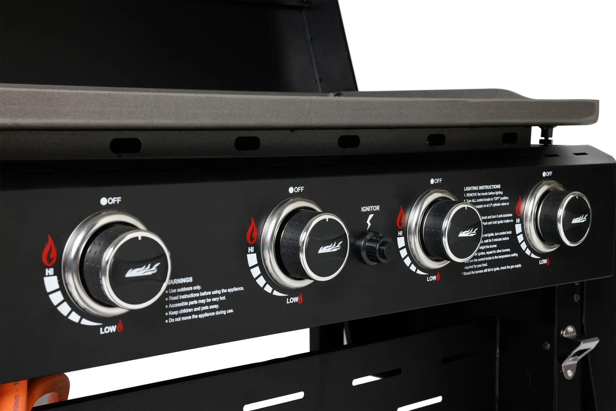Timm Vladimir Kitchen plancha grill Plancha Gasgrill i sort, 5