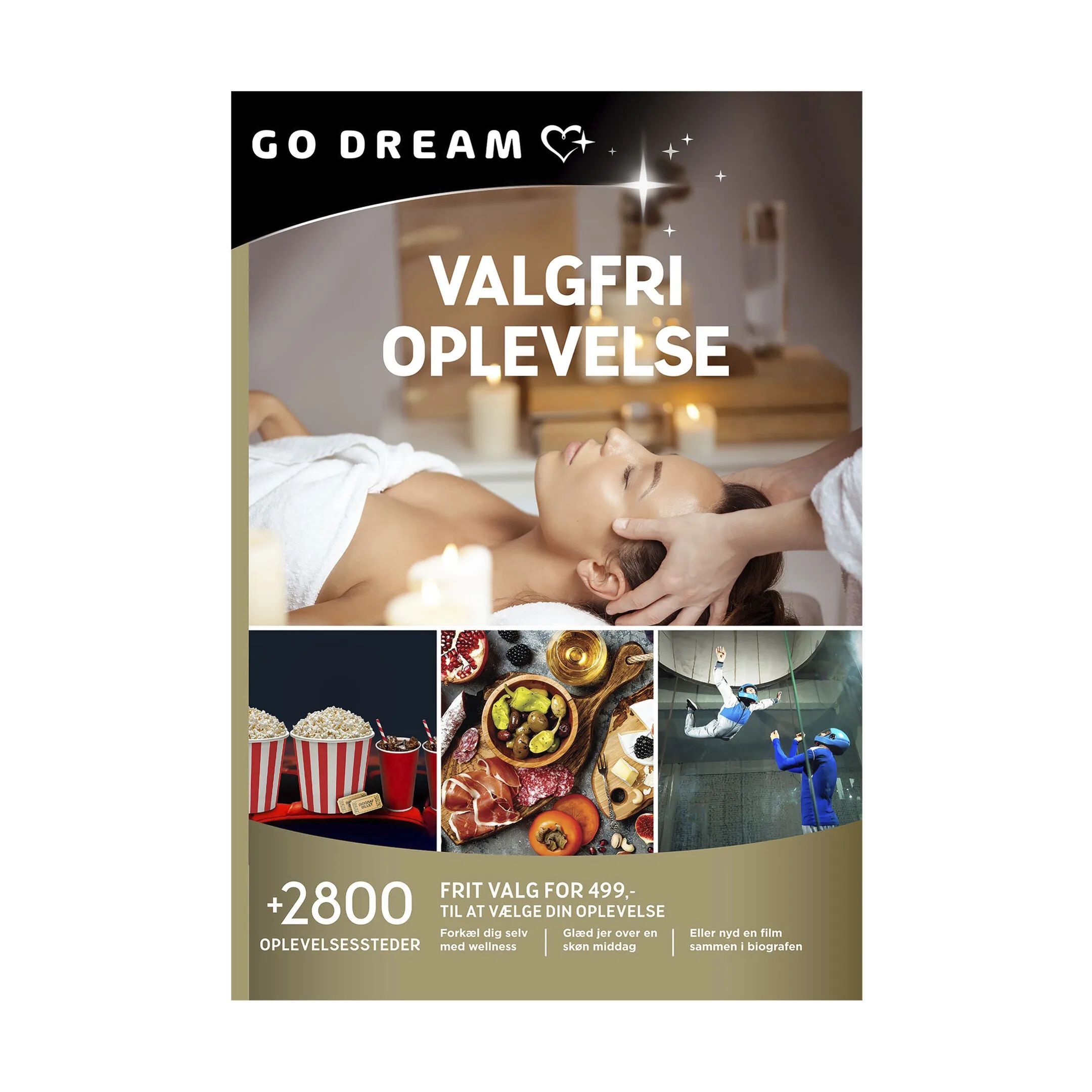 GO DREAM Oplevelsesgavekort Gavekort - Valgfri oplevelse i Værdi: 499, 1