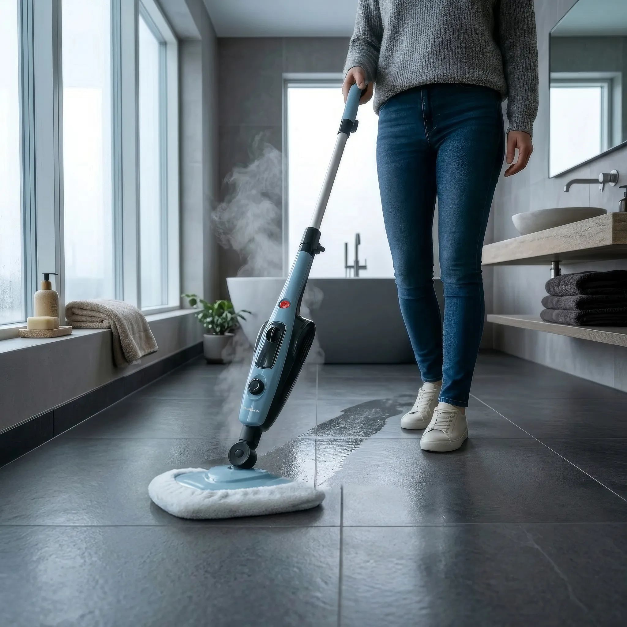 Nedis Gulvvaskere og tilbehør Damprenser i Blå/Sort, 2