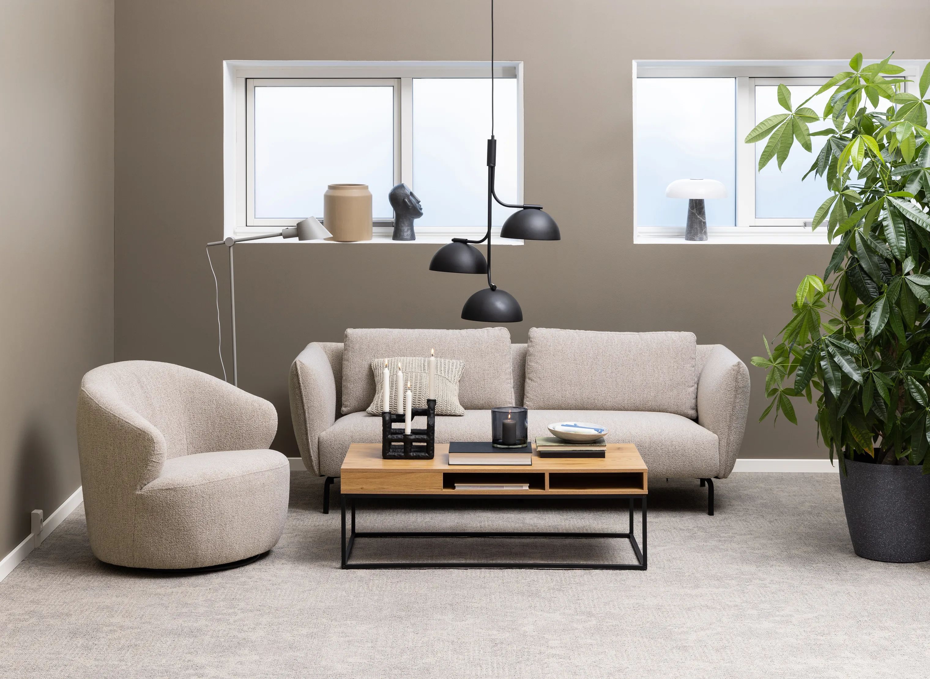 CASA Living Lænestole Westport Loungestol i Beige, 2